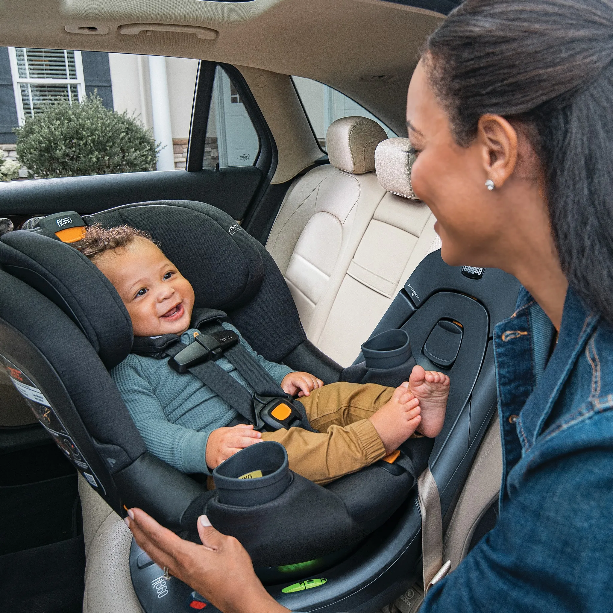 Fit360 ClearTex Rotating Convertible Car Seat - Obsidian - Image 2