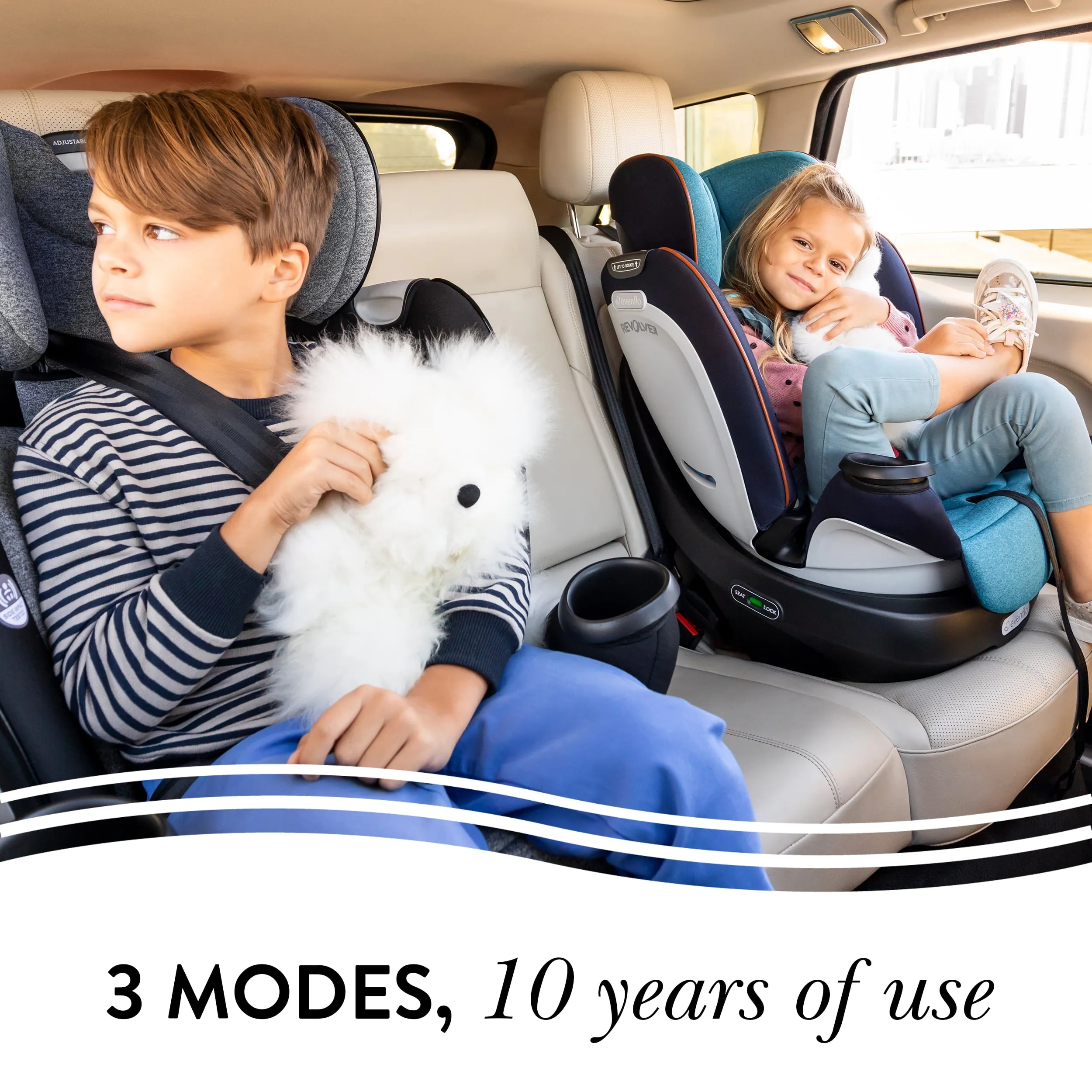 Rotational All-In-One Convertible Car Seat - Grey - Image 4