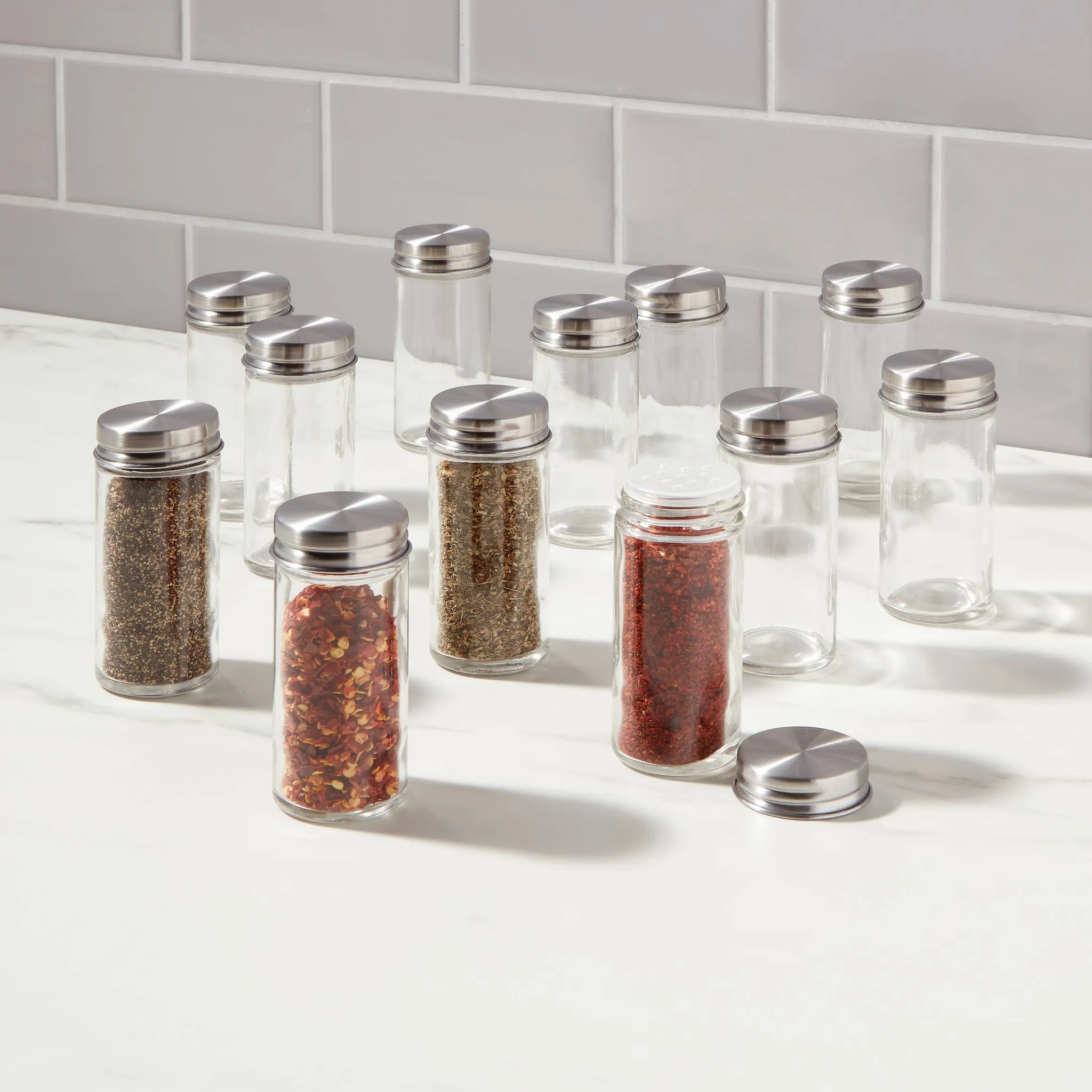 Round Spice Jar Set - 2oz 12-Pack - Image 2