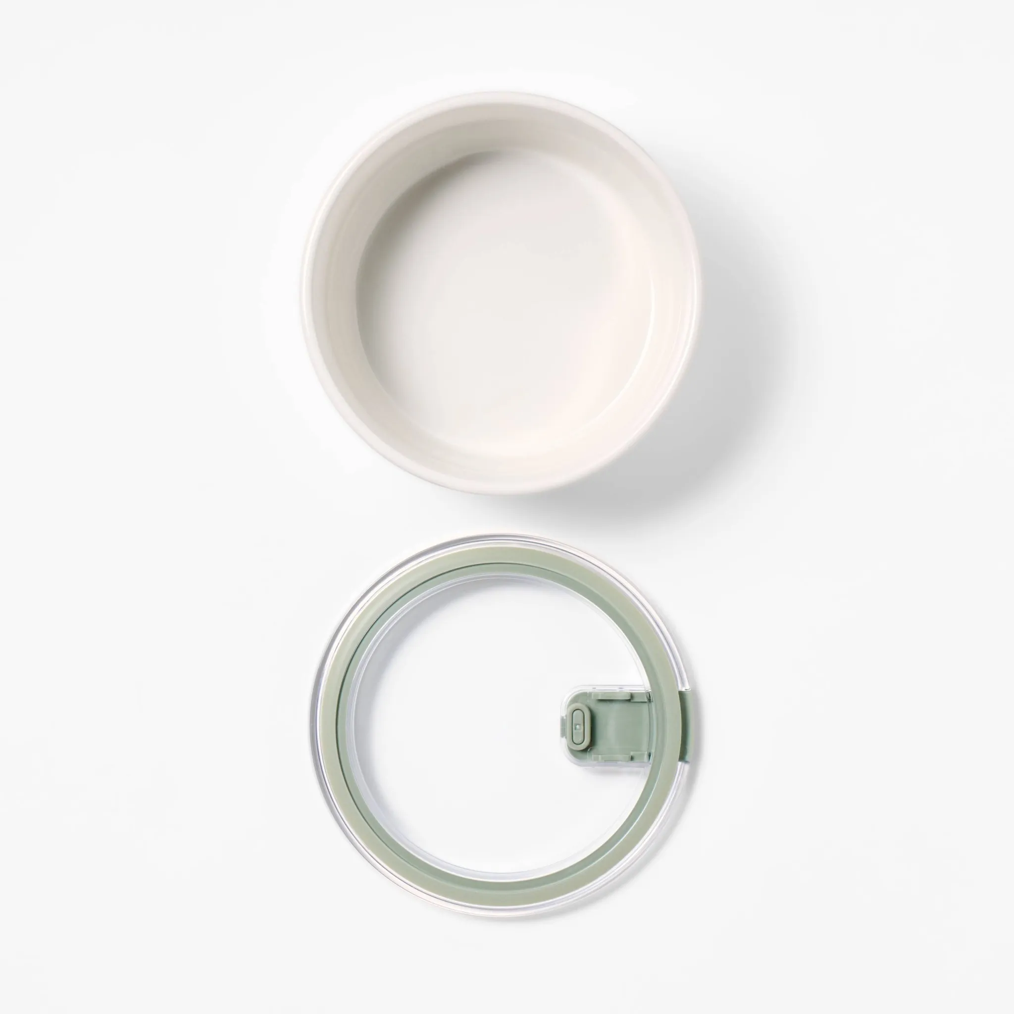 Round Stoneware Food Storage Container - Image 3