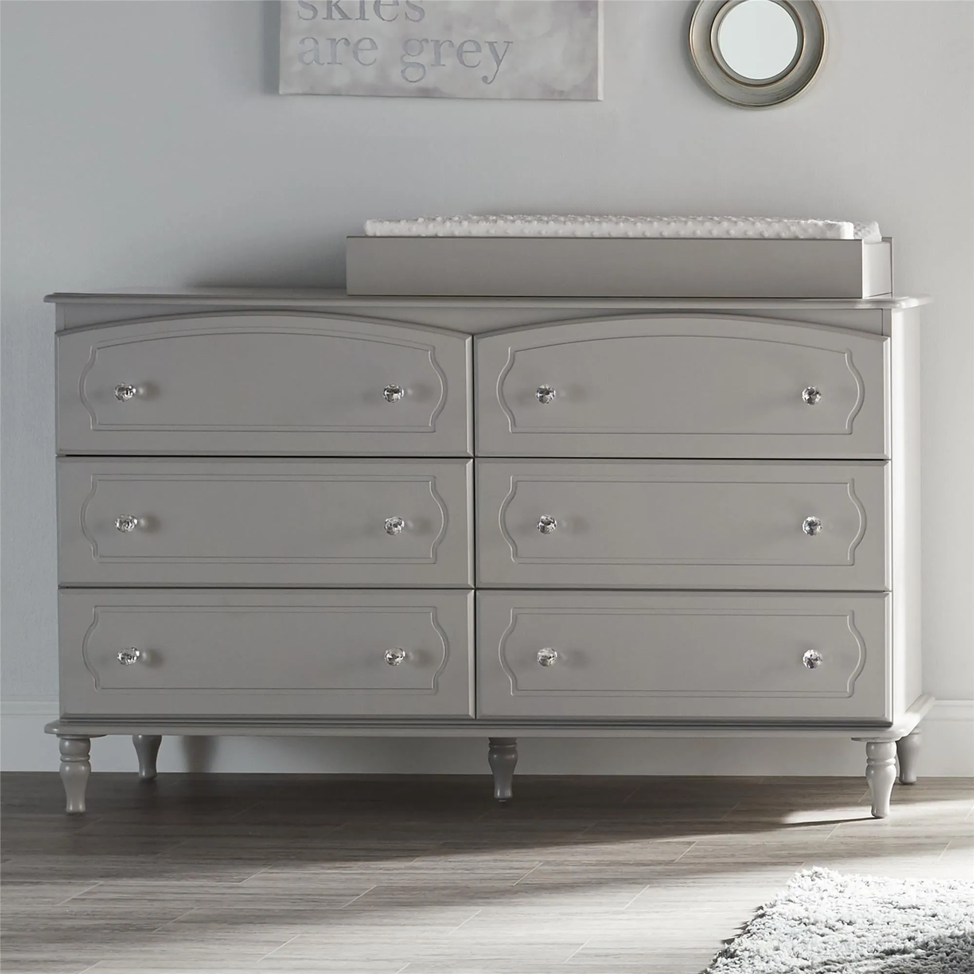 Rowan Valley Haven Changing Table Topper, Dove Gray - Image 3