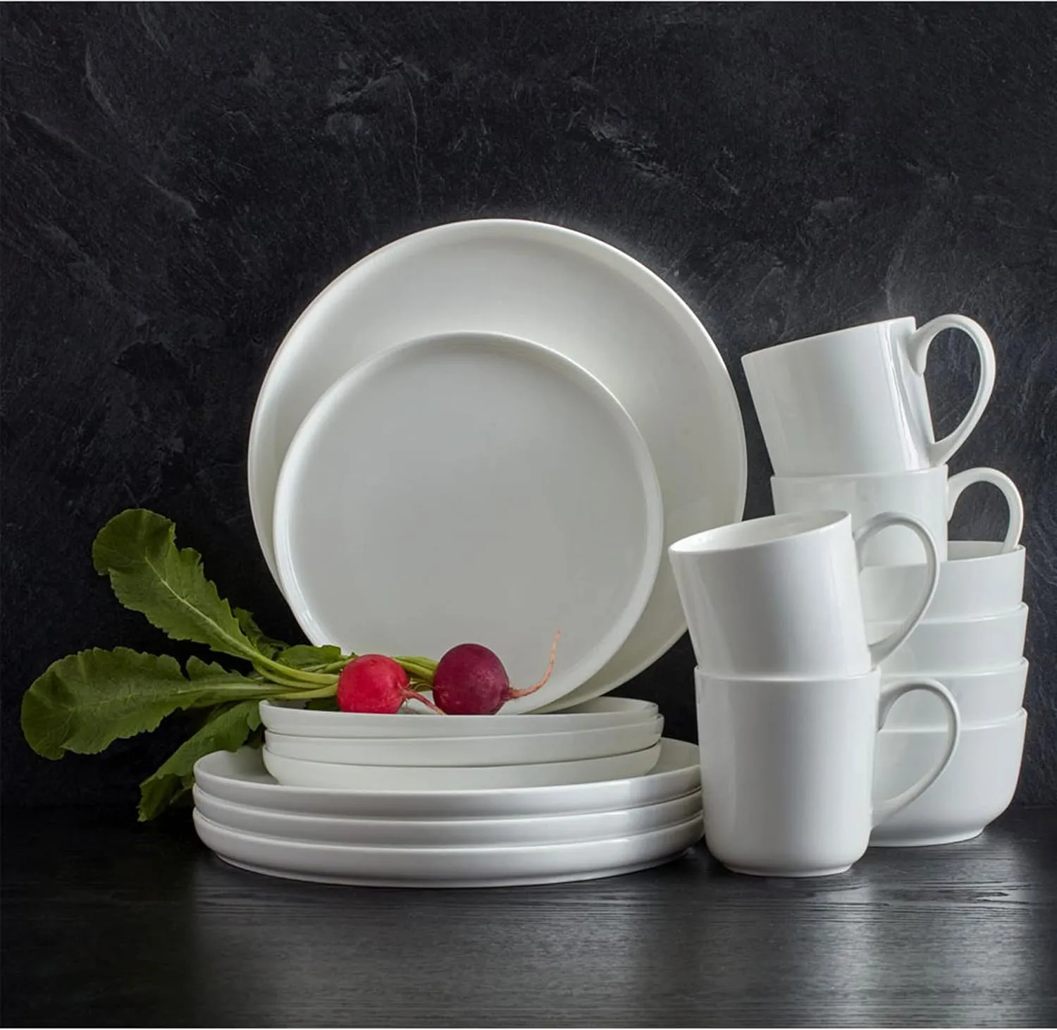Samantha Bone China 16-Piece Dinnerware Set - Image 3