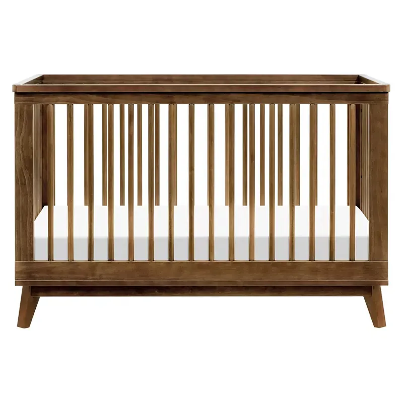 Scoot 3-in-1 Convertible Crib with Toddler Rail - Natural Walnut - Image 5