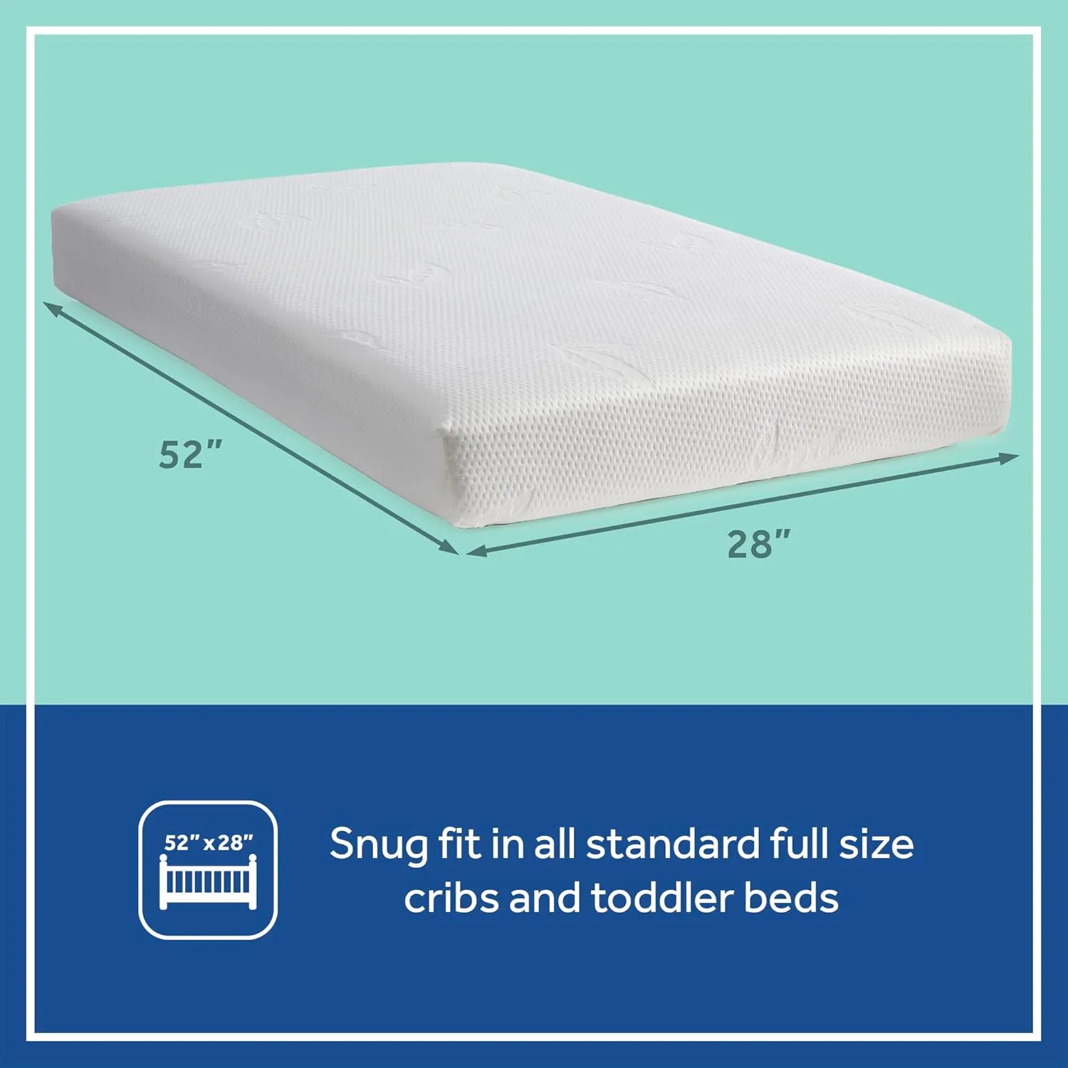 Sealy Cozy Brilliance Breathable Bamboo Rayon Hypoallergenic Baby Crib Mattress & Toddler Bed Mattress - Image 2
