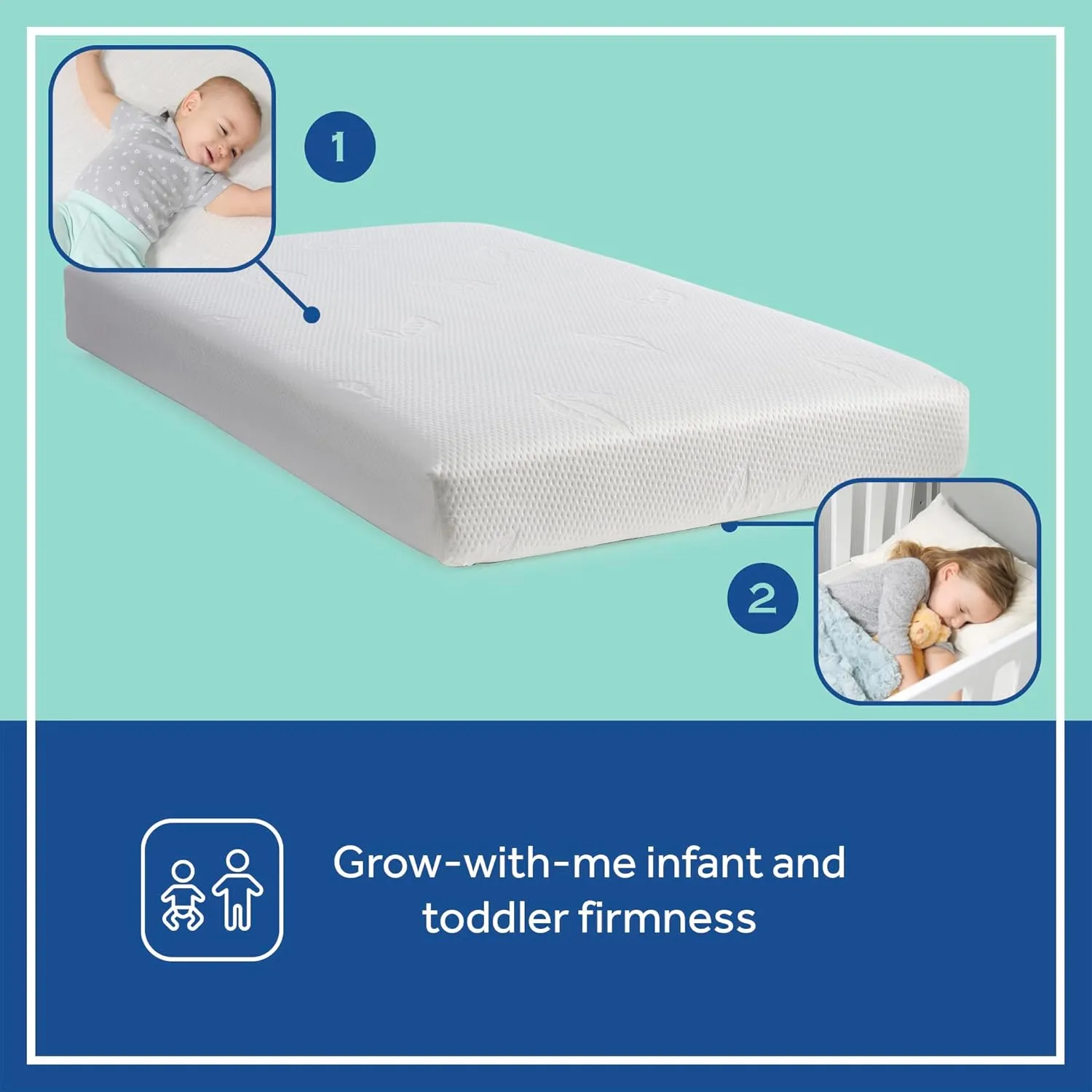 Sealy Cozy Brilliance Breathable Bamboo Rayon Hypoallergenic Baby Crib Mattress & Toddler Bed Mattress - Image 4