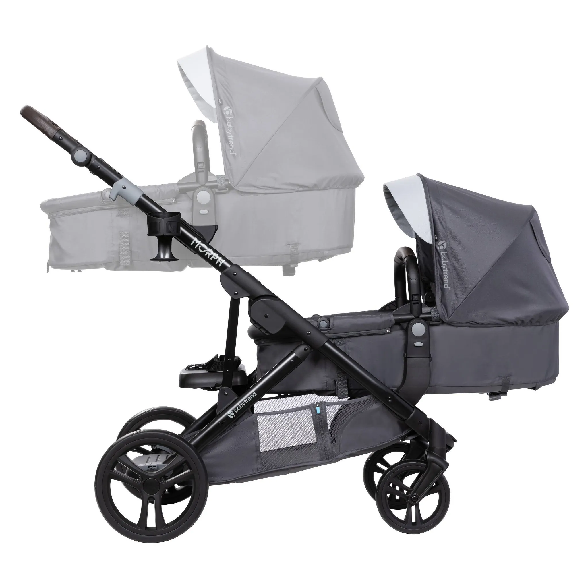 Second Seat for Morph Single to Double Stroller - Dash Gray - Image 4
