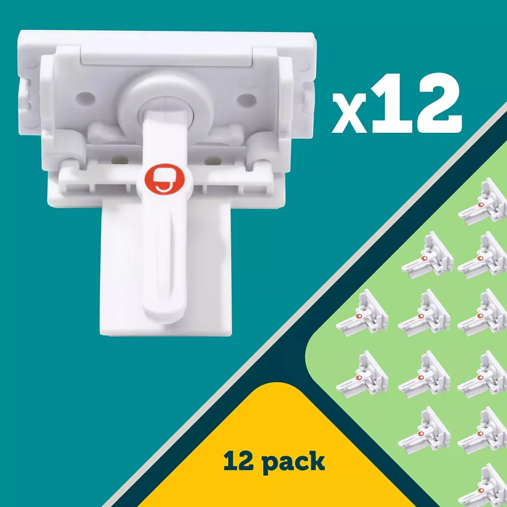 Secure-to-Explore Adhesive Locks - White - 12pk - Image 2