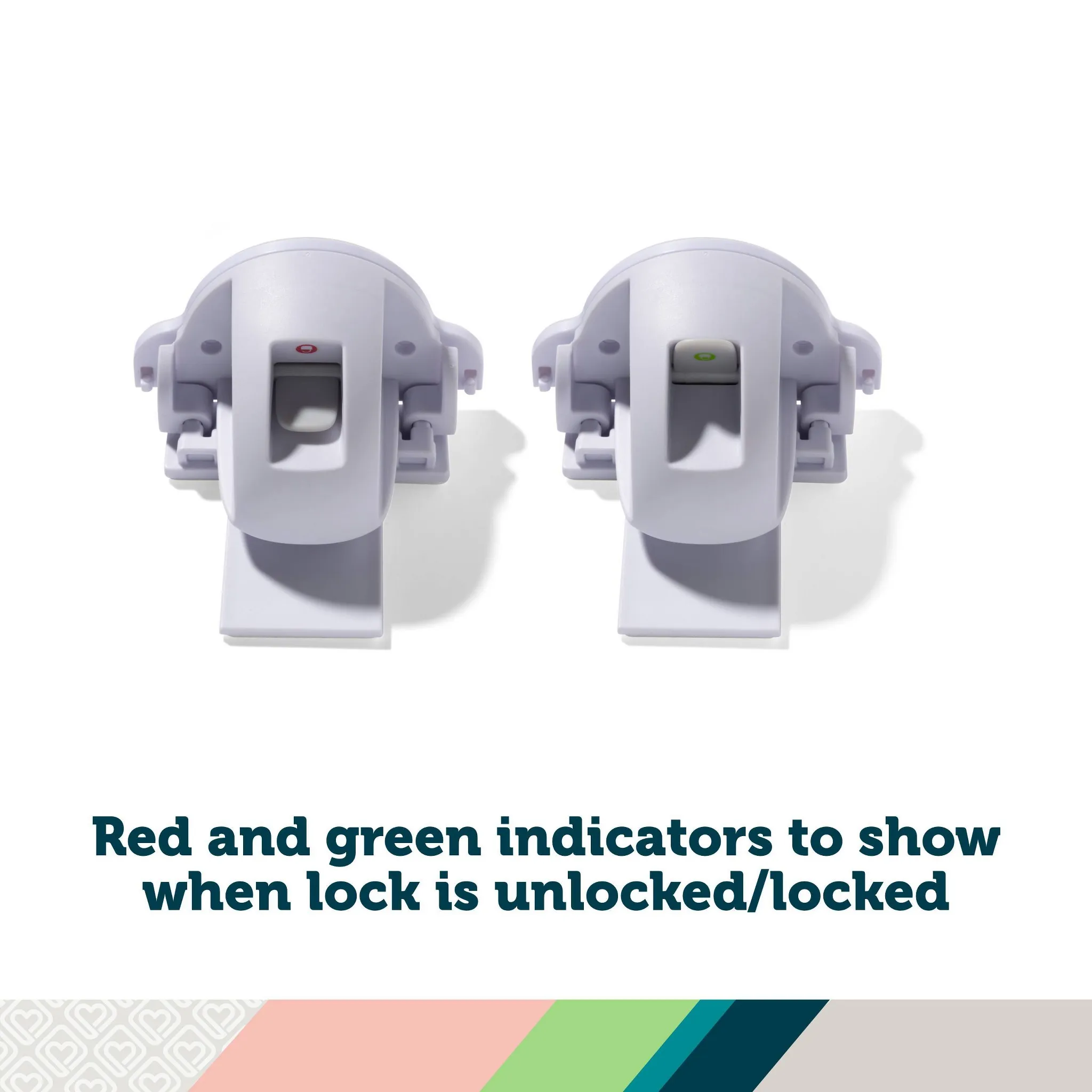 Secure-to-Explore Adhesive Magnetic Locks - White - 2ct - Image 3