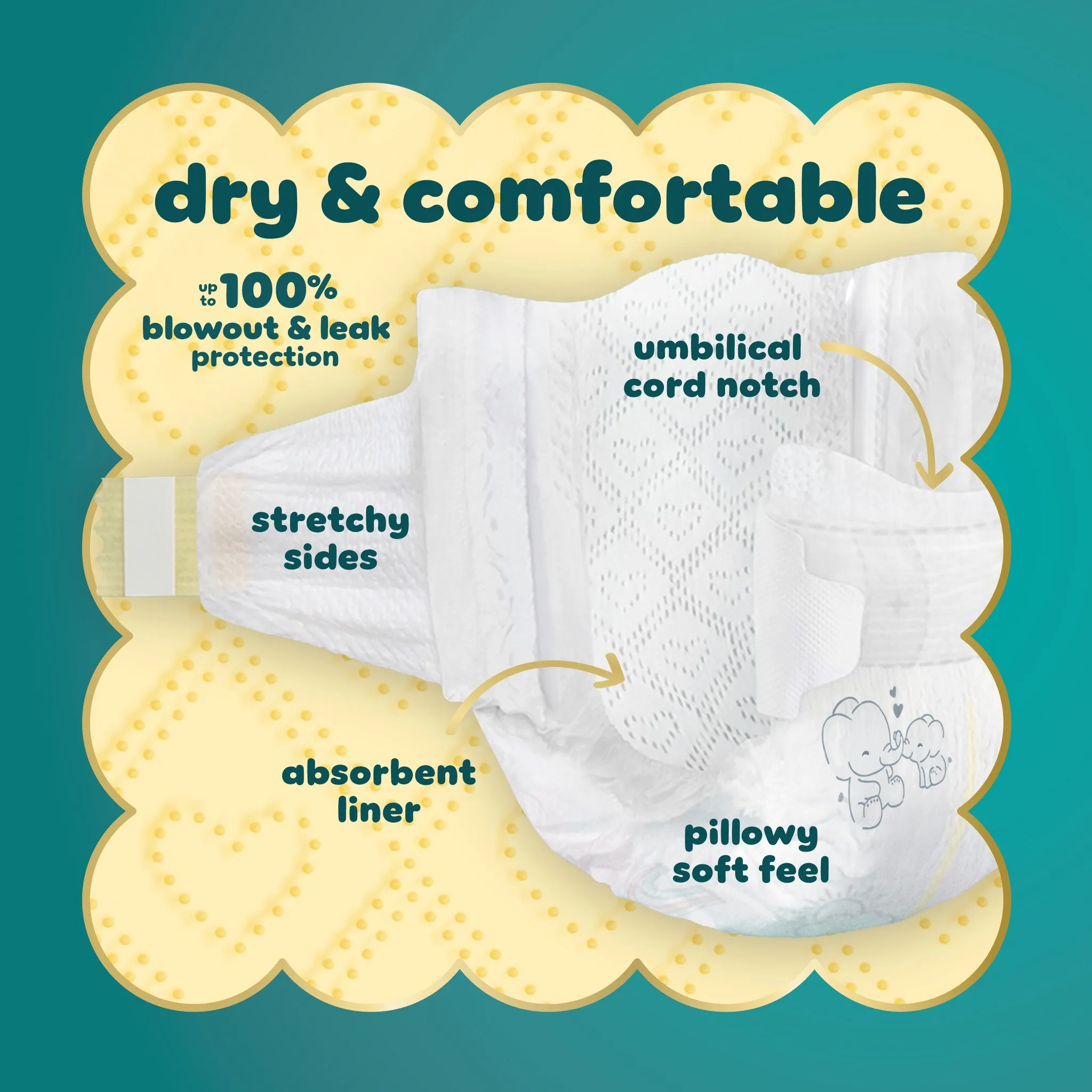 Sensitive Disposable Diapers - Size 0 - 31ct - Image 5