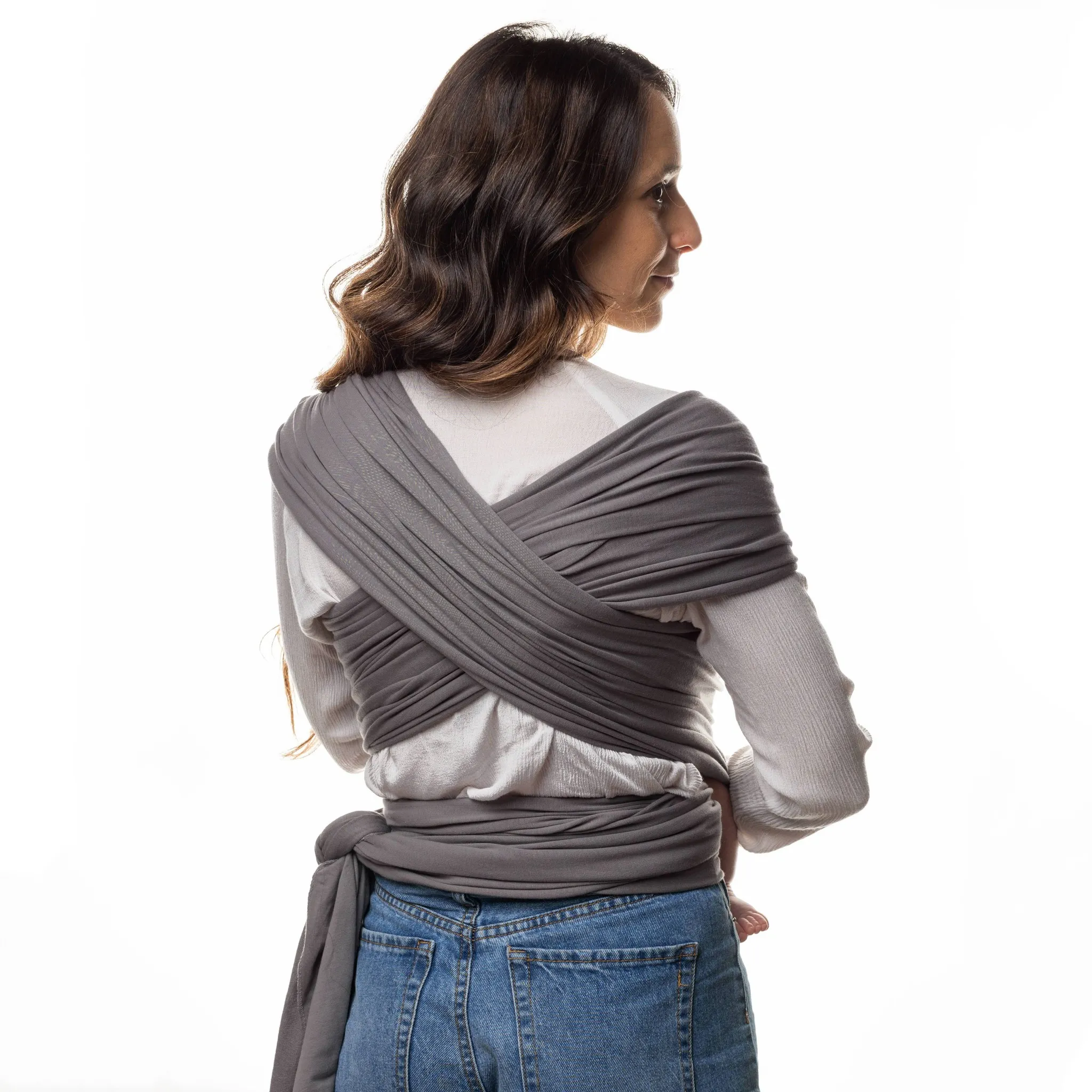 Serenity Wrap Baby Carriers - Organic Dark Gray - Image 3