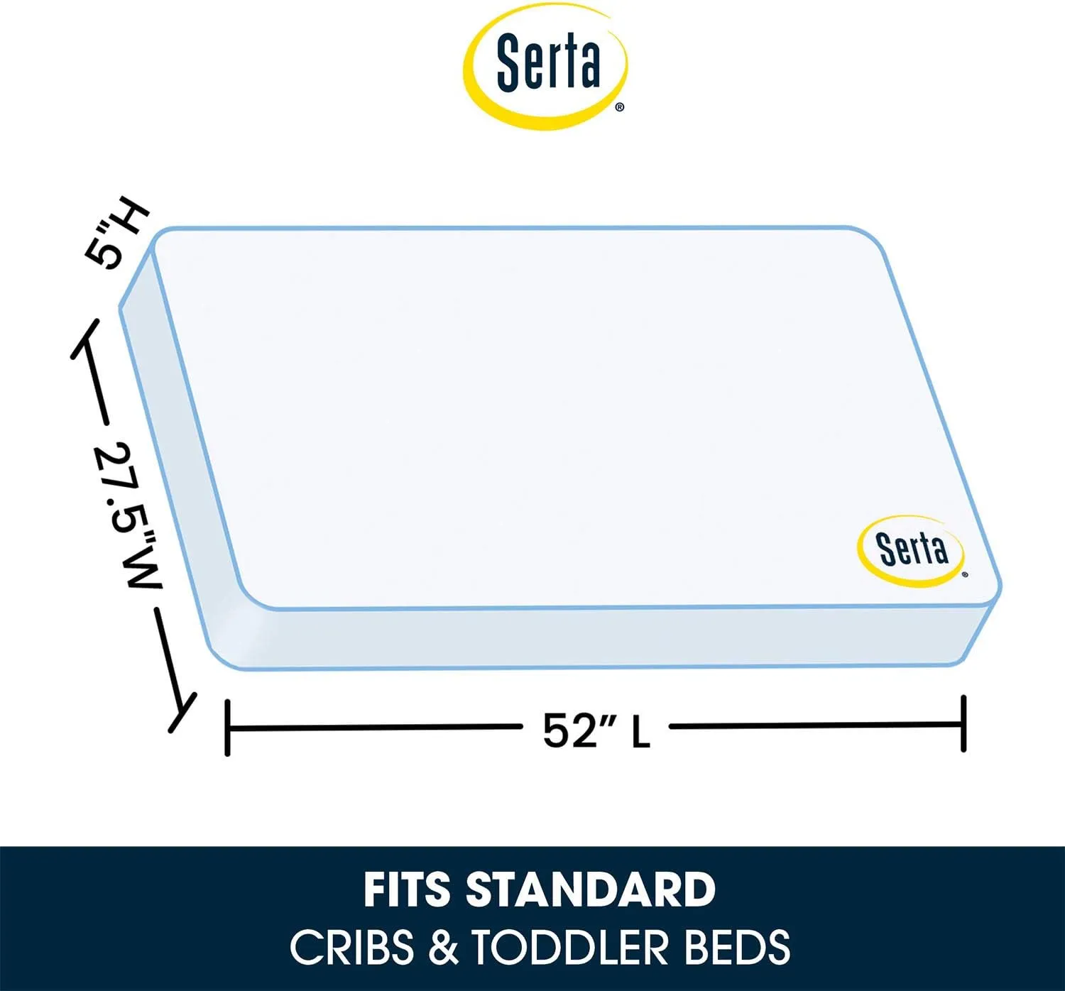 Serta Sertapedic Petals Dual Sided Premium Recycled Fiber Core Crib and Toddler Mattress - Pink - Image 2