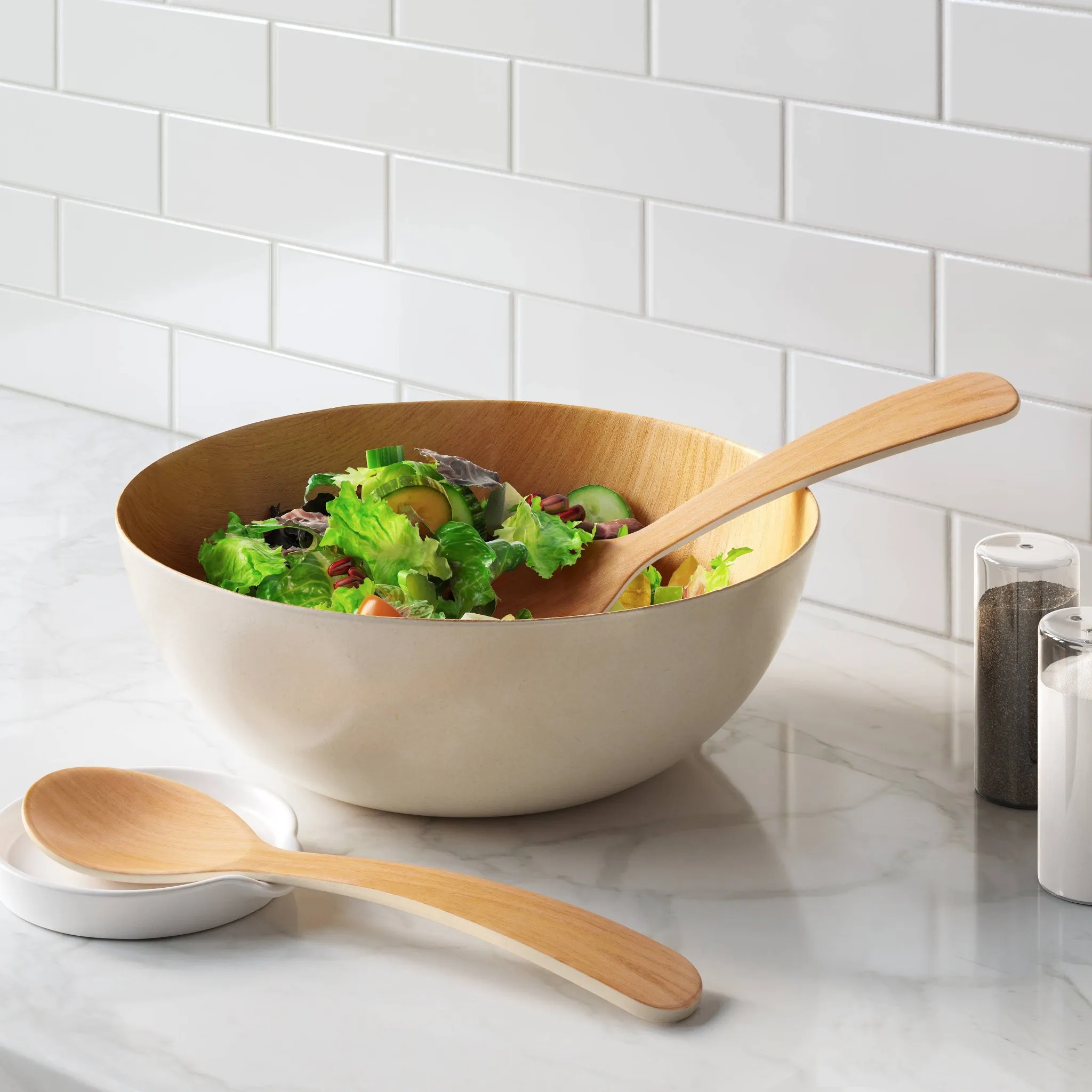 Serving Bowl with Utensils - Image 3