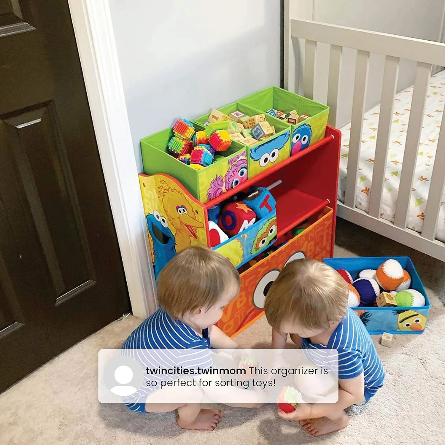 Sesame Street 6 Bin Design and Store Toy Organizer - Image 4