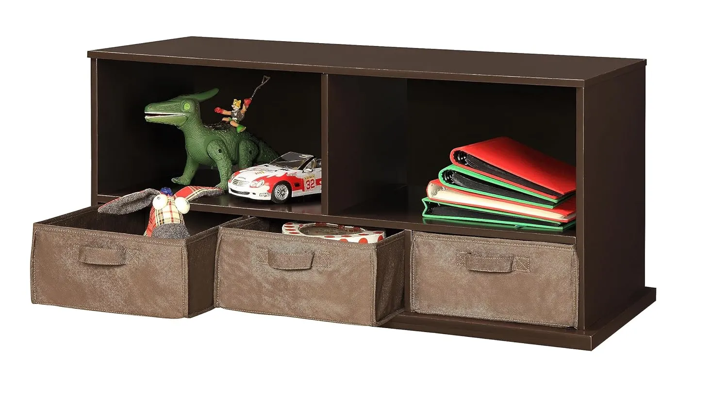 Shelf Storage Cubby with Three Baskets - Image 4