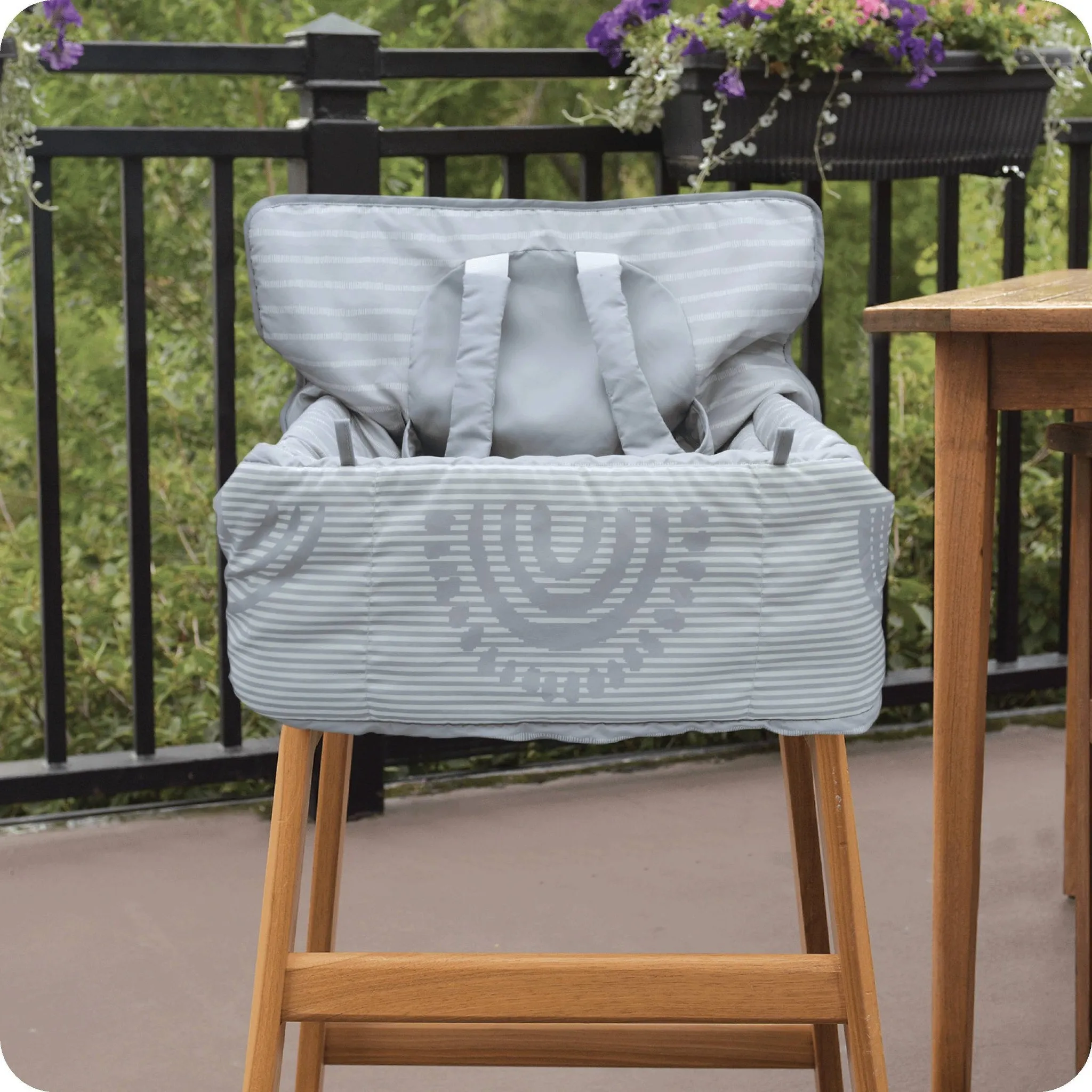 Shopping Cart and Highchair Cover - Gray - Image 4
