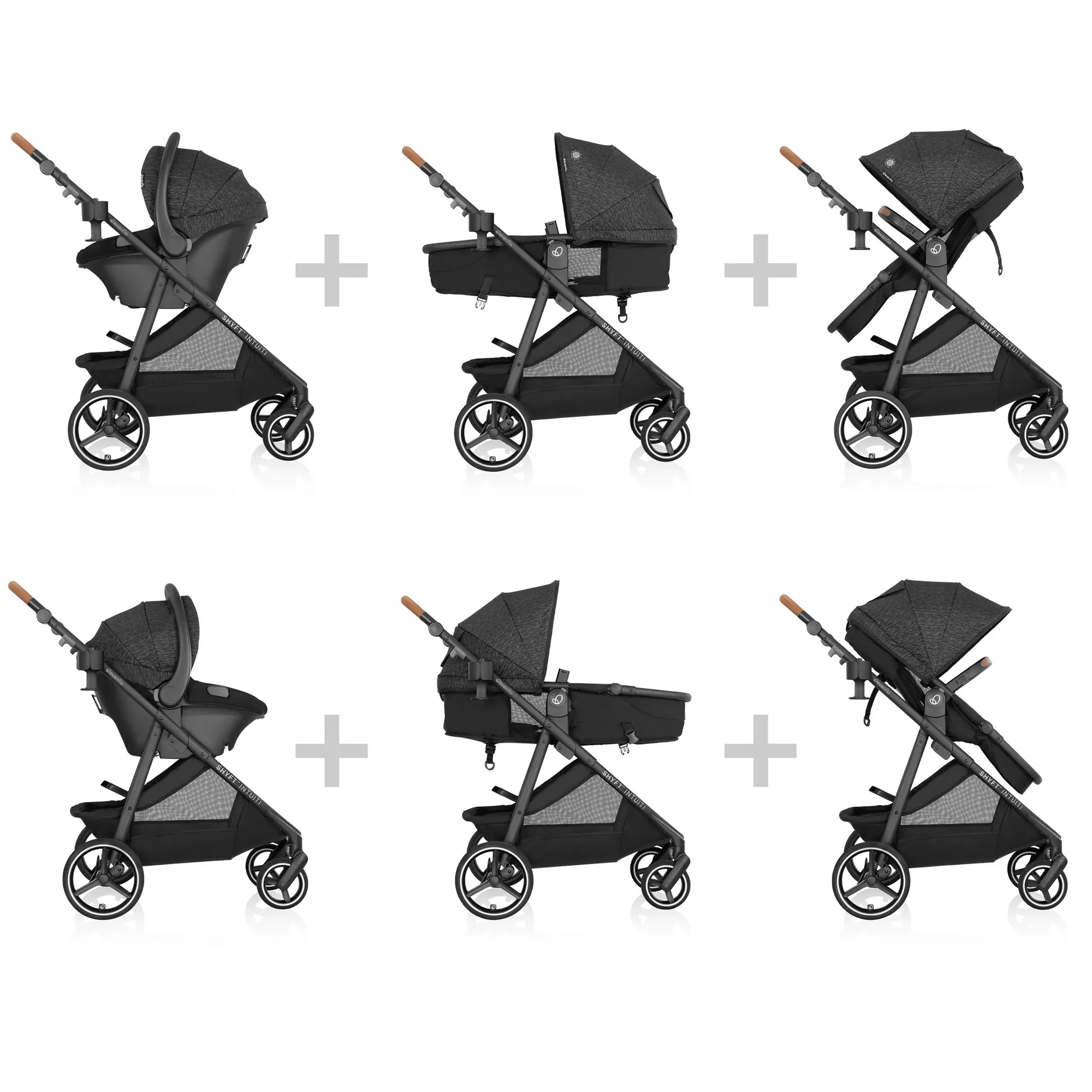Shyft Intuiti Travel System Featuring Revolve180 LiteMax NXT - Black Shale - Image 9
