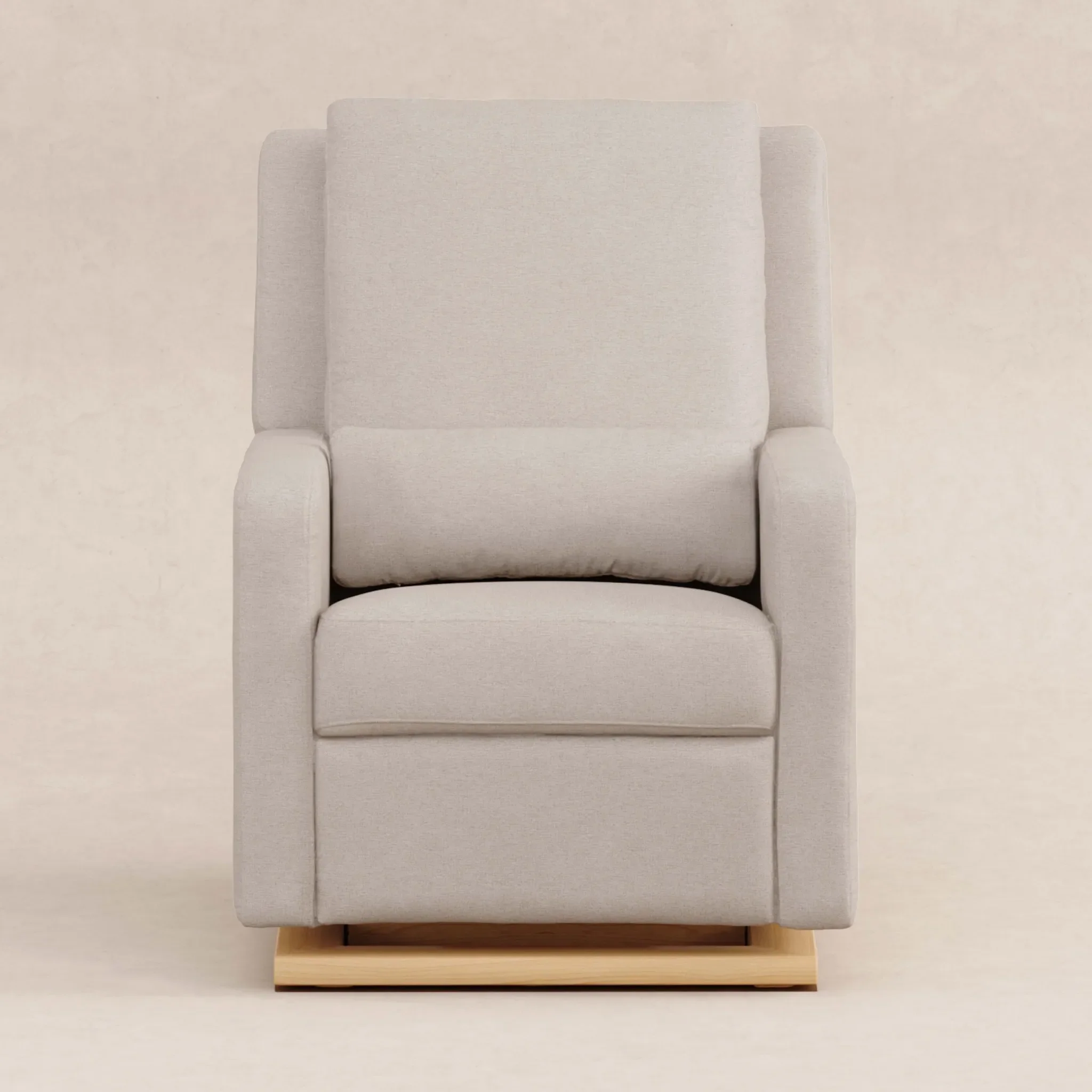 Sigi Glider Recliner With USB - Performance Beach Light Wood Base - Image 4