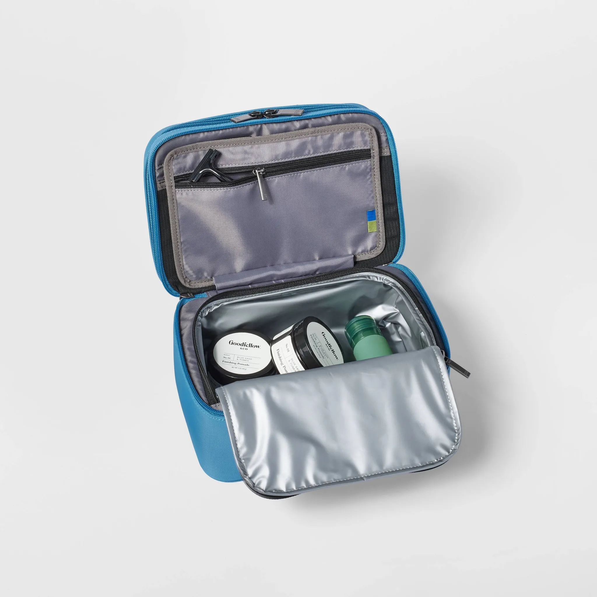 Signature Toiletry Bag - Blue - Image 4