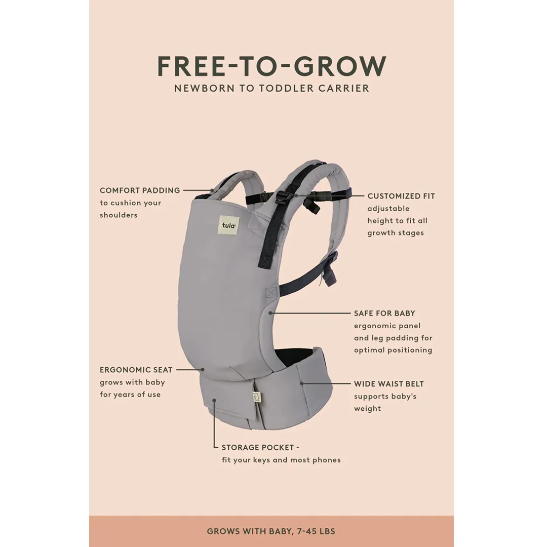 Signature Woven Free-to-Grow Baby Carrier Dreamy Roses - Image 3