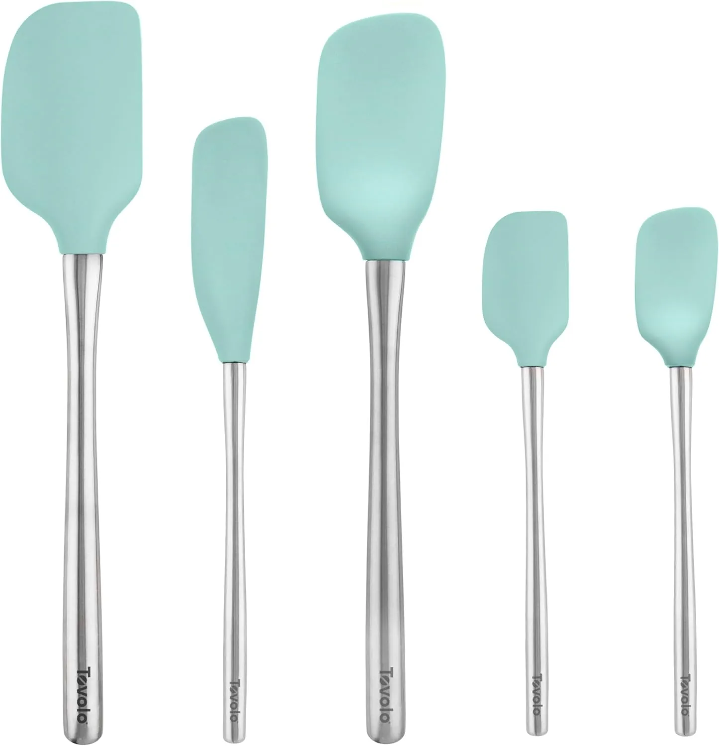 Silicone and Stainless Steel 5-Piece Spatula Set - Image 2