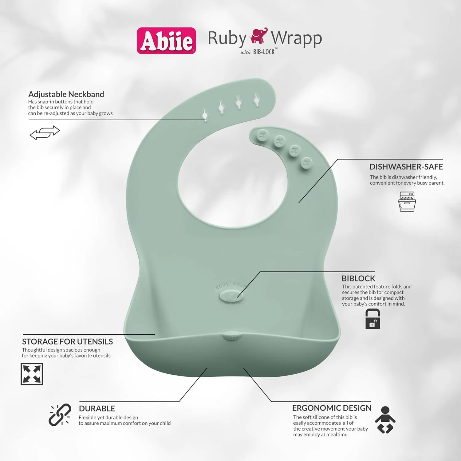 Silicone Bibs for Babies - Waterproof and Stain Resistant - Image 3