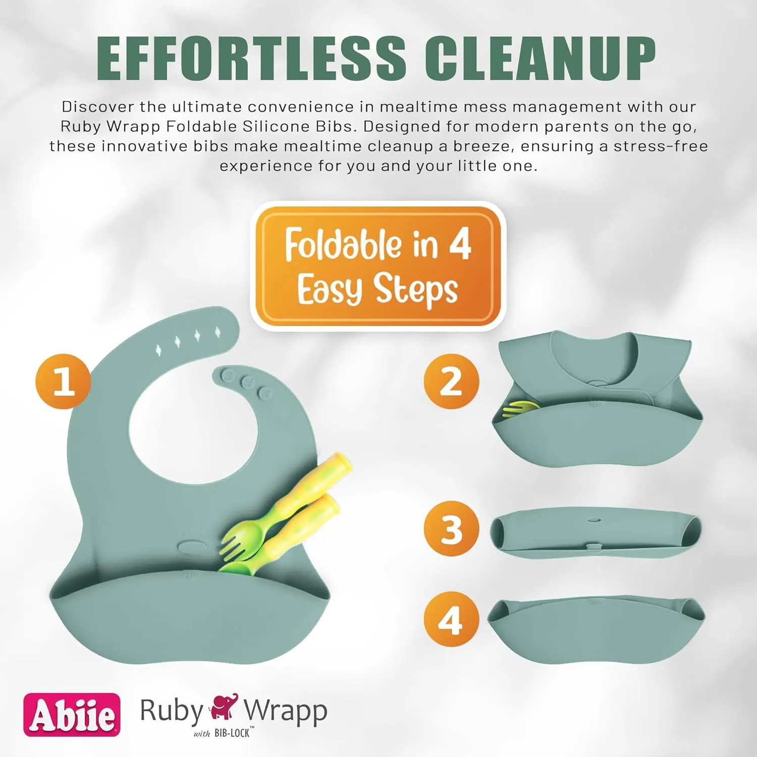 Silicone Bibs for Babies - Waterproof and Stain Resistant - Image 5