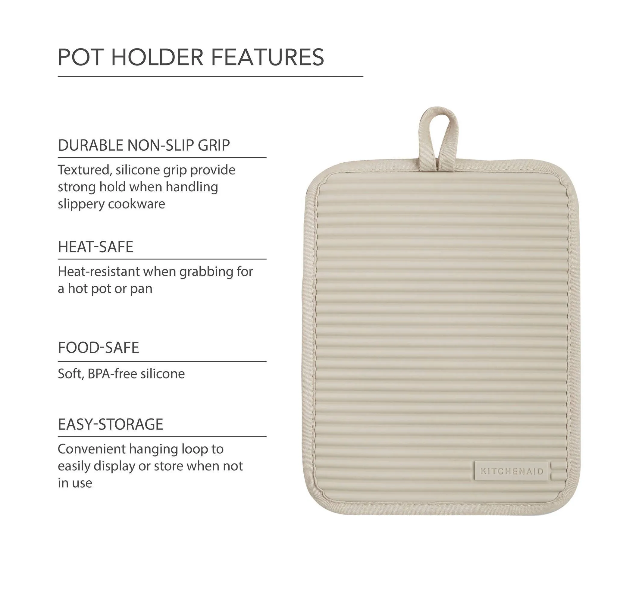 Silicone Ribbed Pot Holders - Light Blue - Image 4