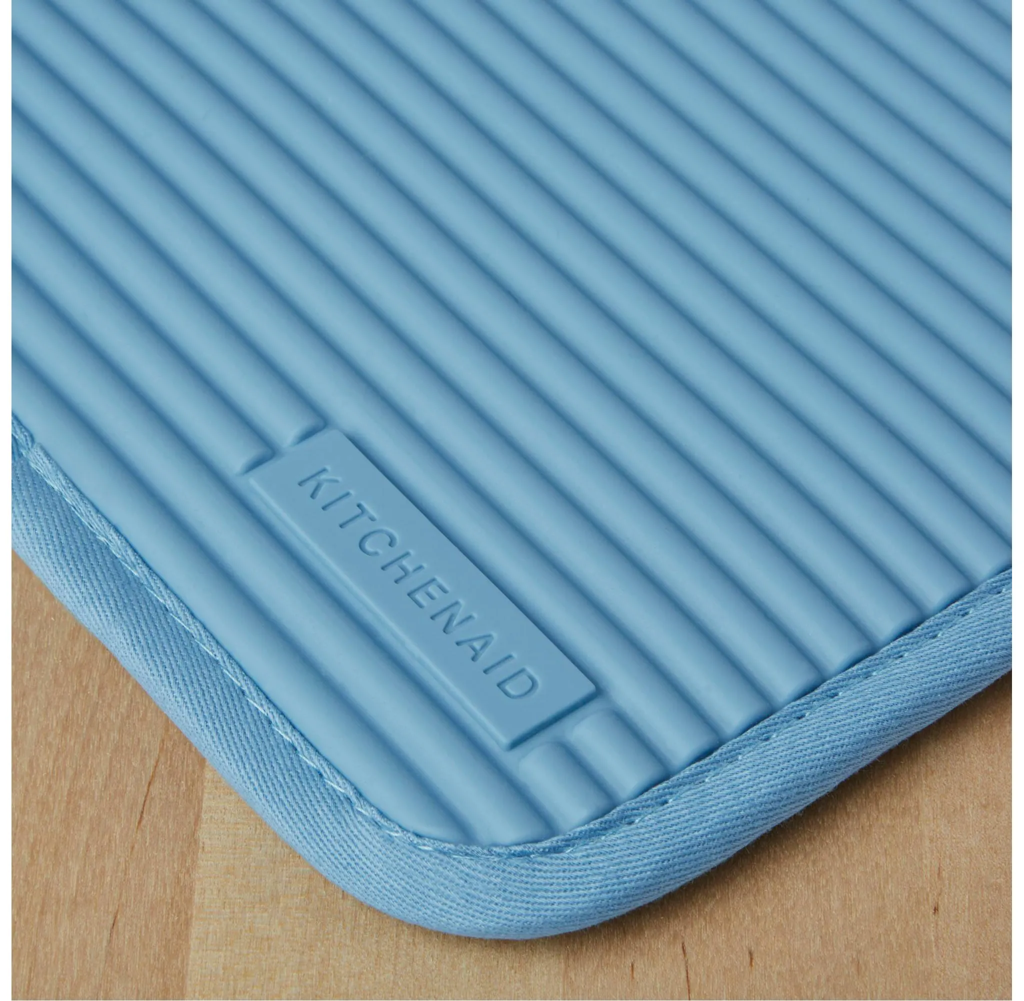 Silicone Ribbed Pot Holders - Light Blue - Image 5