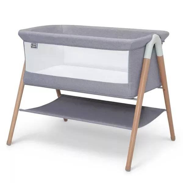 Simmons Kids' Koi Beechwood By the Bed Bassinet - Dove Gray - Image 2