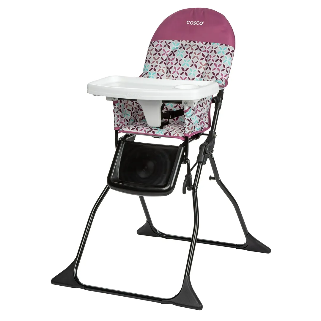 Simple Fold Full Size High Chair with Adjustable Tray - Free Spirit Purple - Image 2