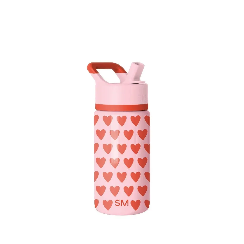 Simple Modern 14oz Summit Sweetheart Water Bottle Light Pink/Red - Image 3