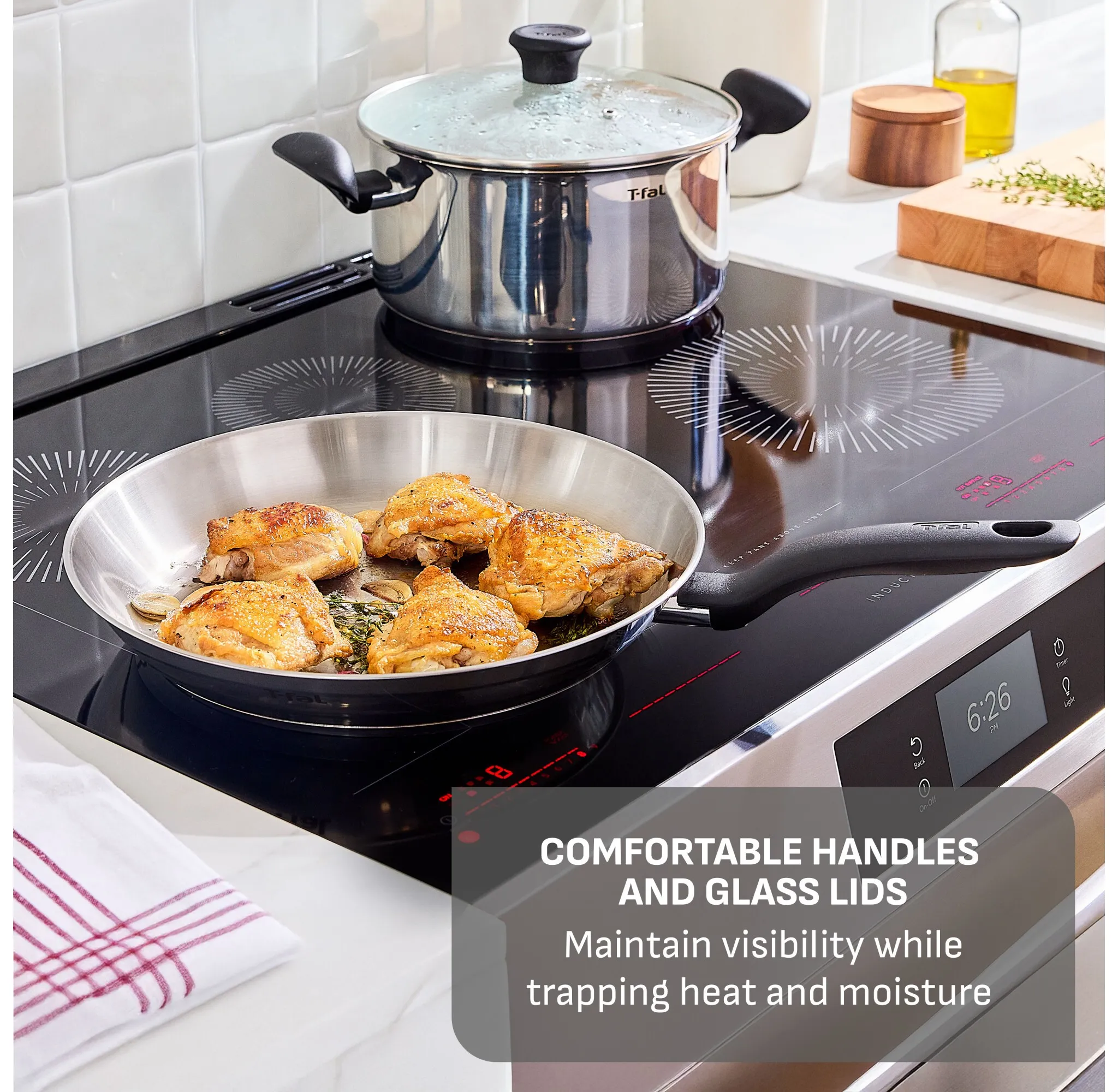 Simply Cook 8.5" Stainless Steel Fry Pan - Image 4