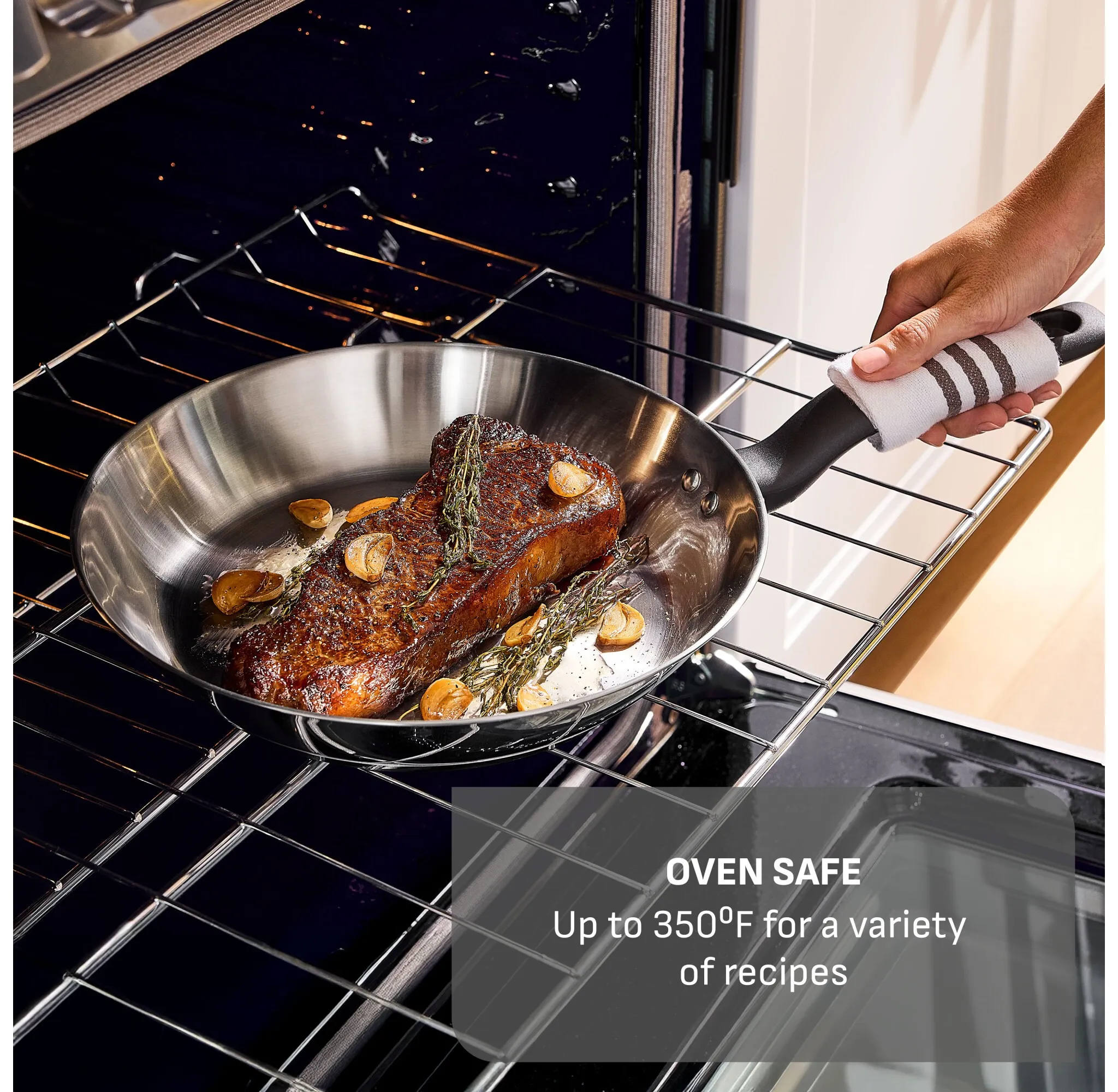 Simply Cook 8.5" Stainless Steel Fry Pan - Image 5