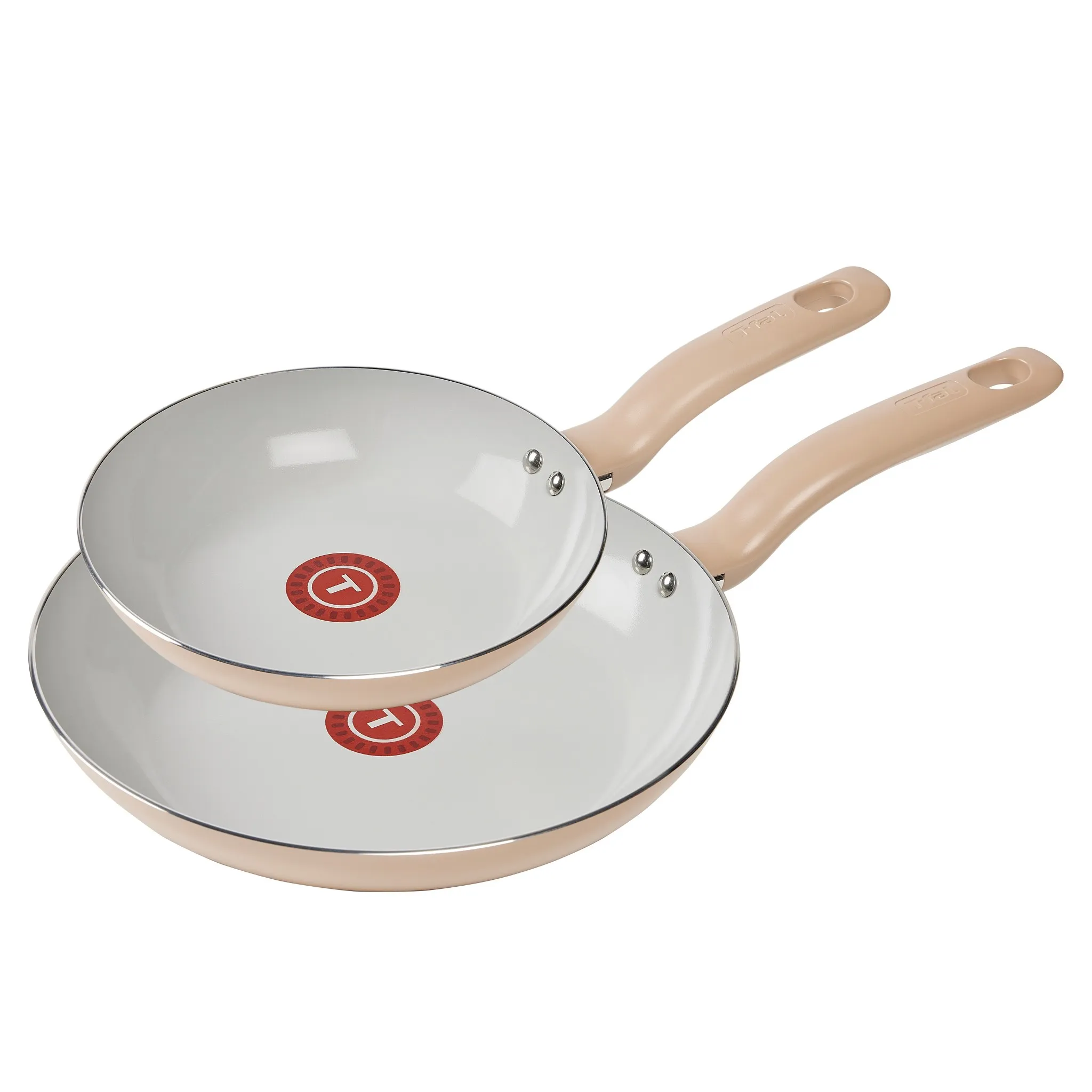 Simply Cook Ceramic Fry Pan Set - Beige
