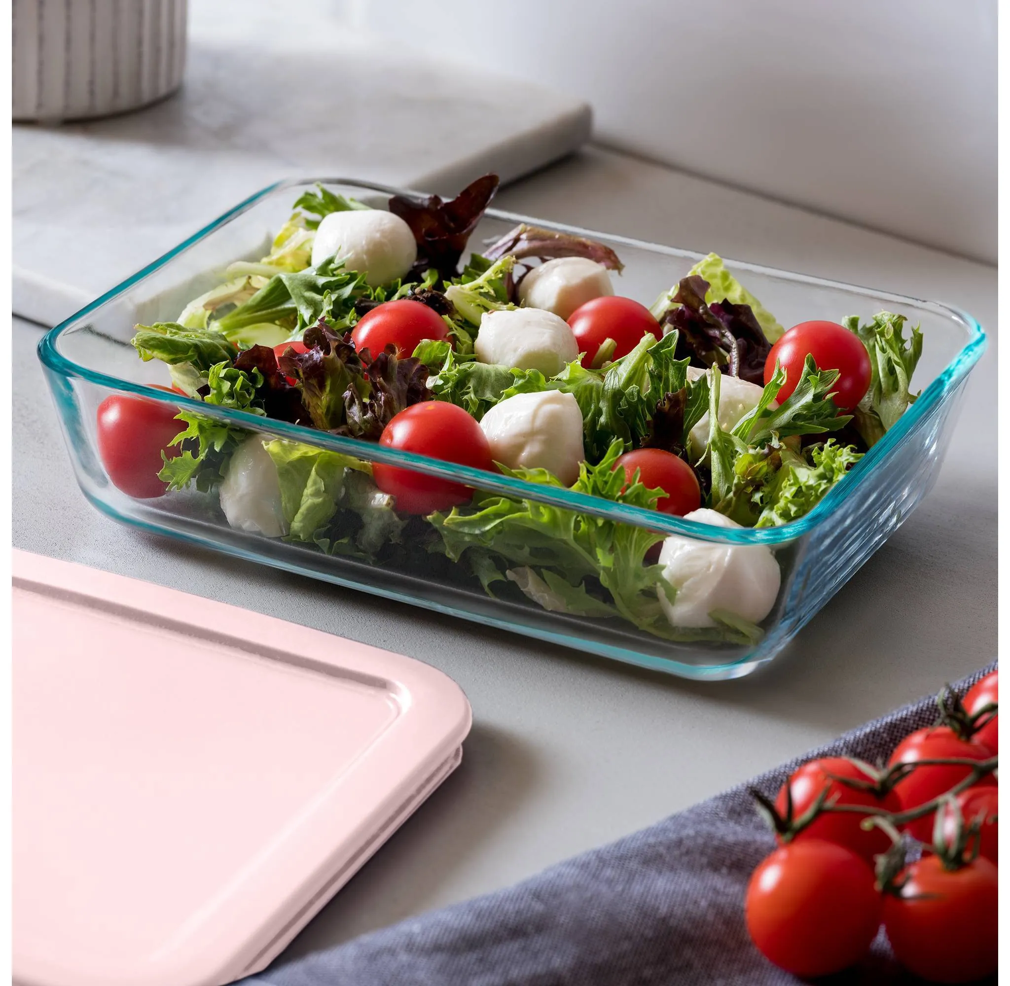 Simply Store® 4pc Rectangle Glass Food Storage Set - Image 2