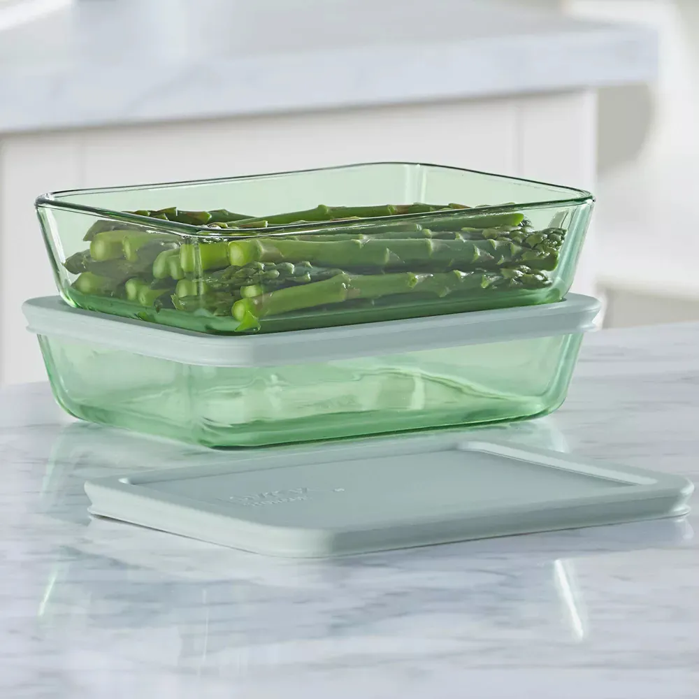 Simply Store® Tinted 4pc Lidded Rectangle Storage Set - Green - Image 2