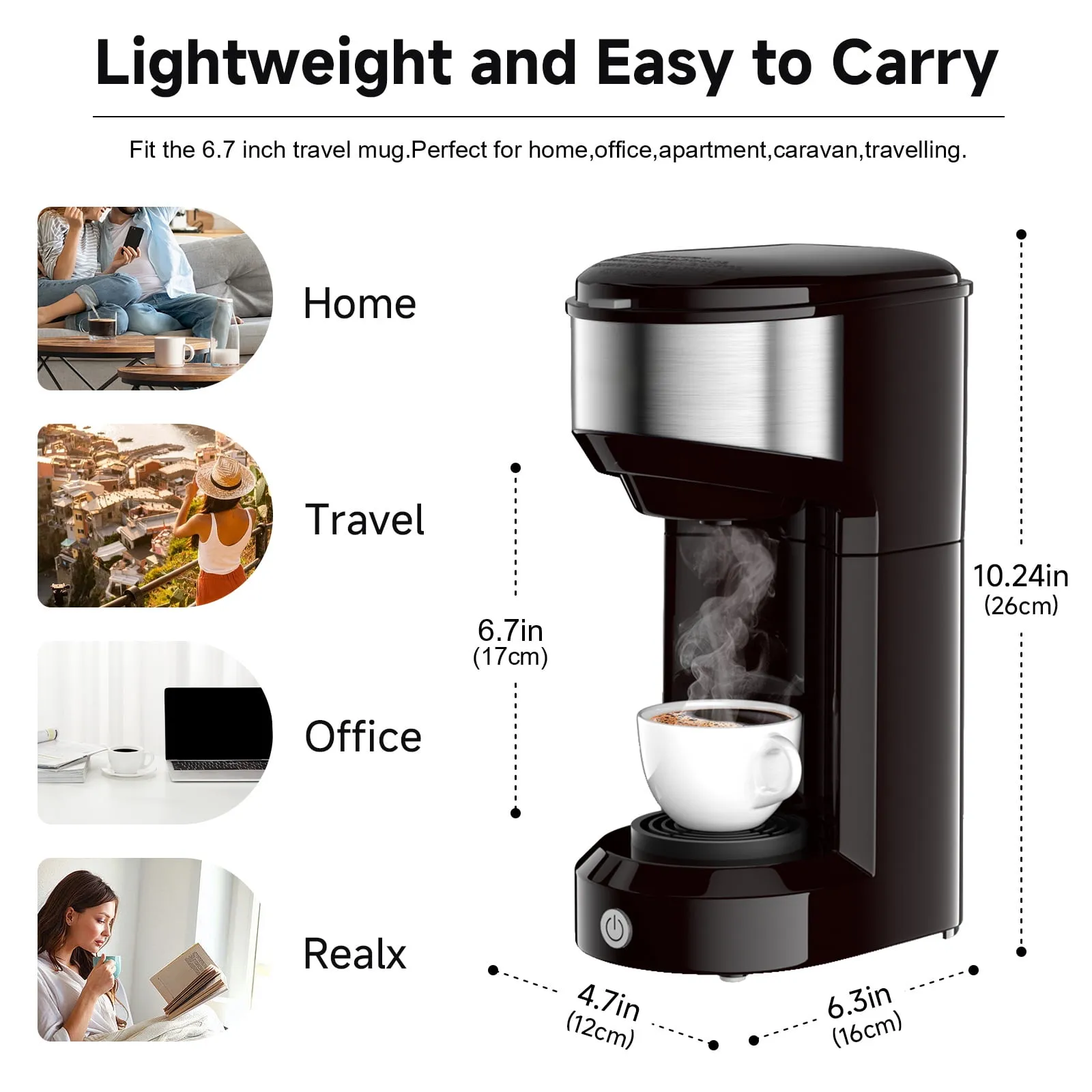 Single Serve Coffee Maker - Portable Mini Coffee Machine - Image 7
