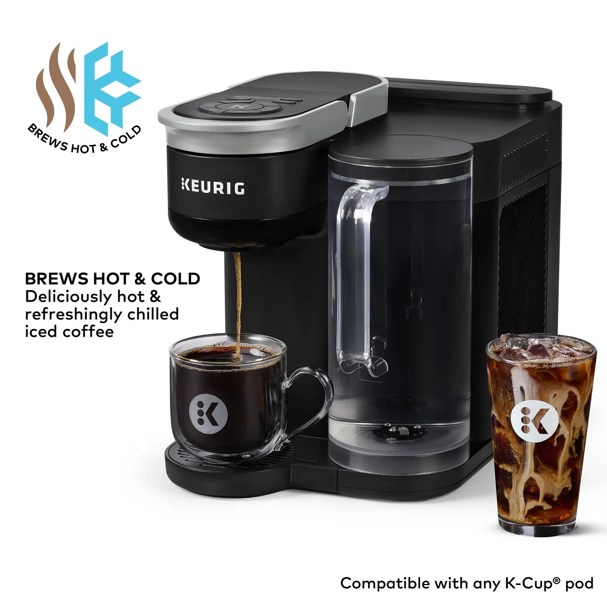 Single-Serve Iced or Hot Coffee Maker - Black - Image 13