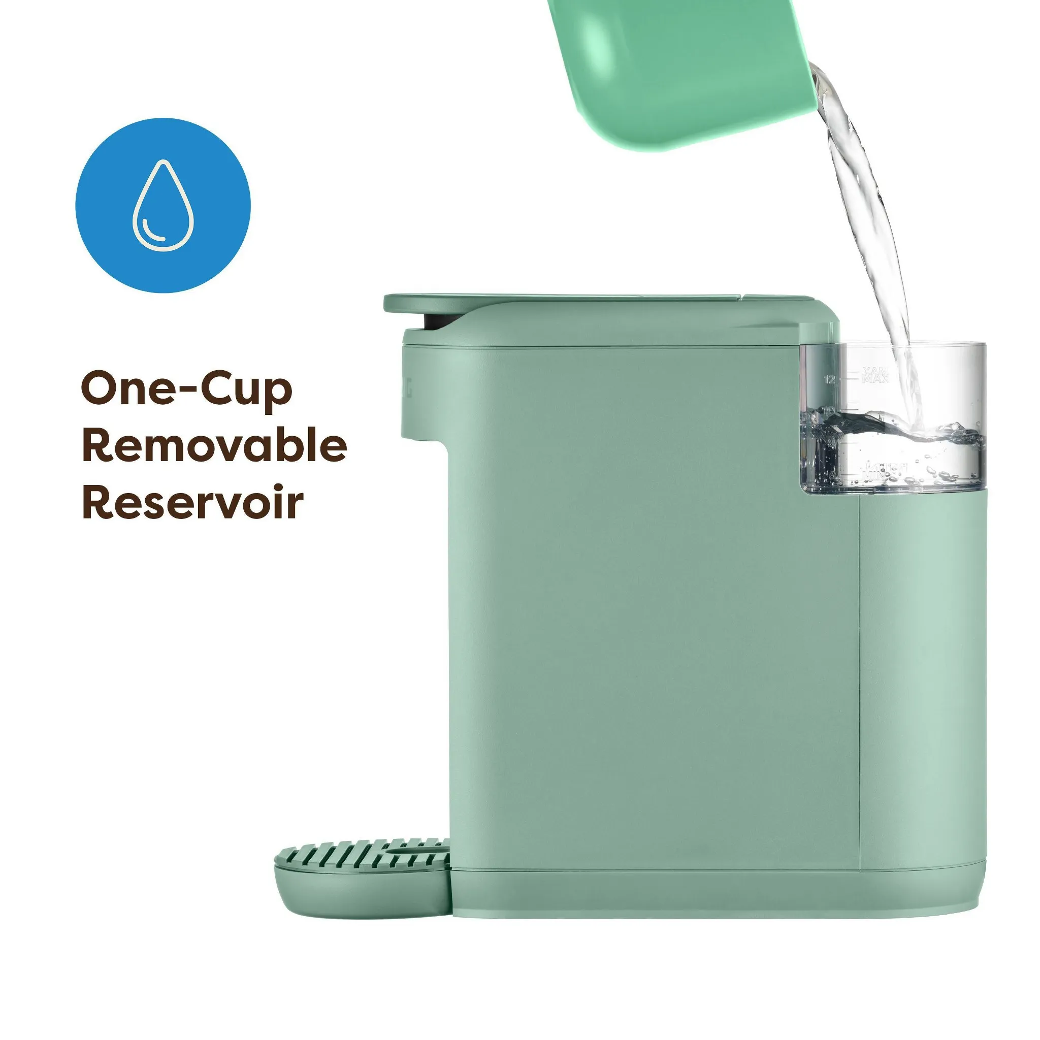 Single-Serve K-Cup Pod Coffee Maker - Glamping Green - Image 5