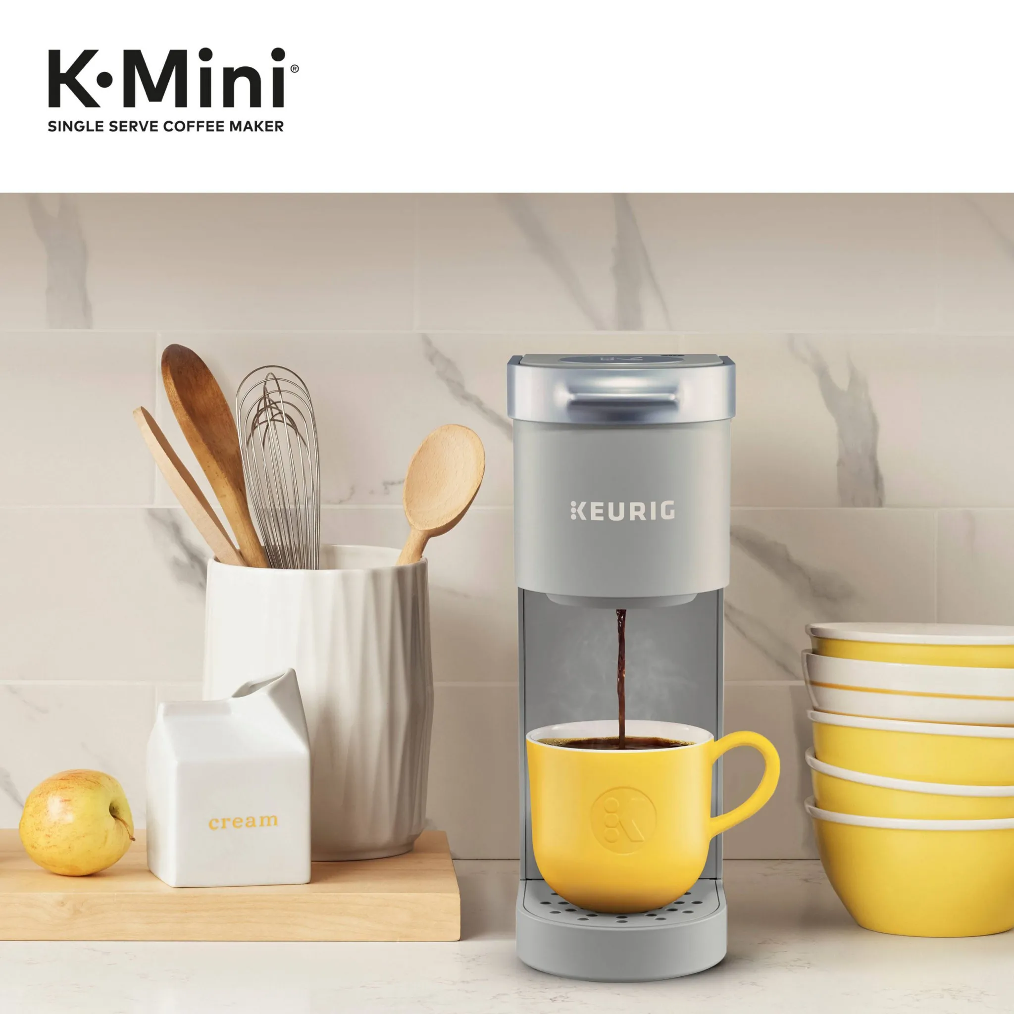 Single-Serve K-Cup Pod Coffee Maker - Gray - Image 11