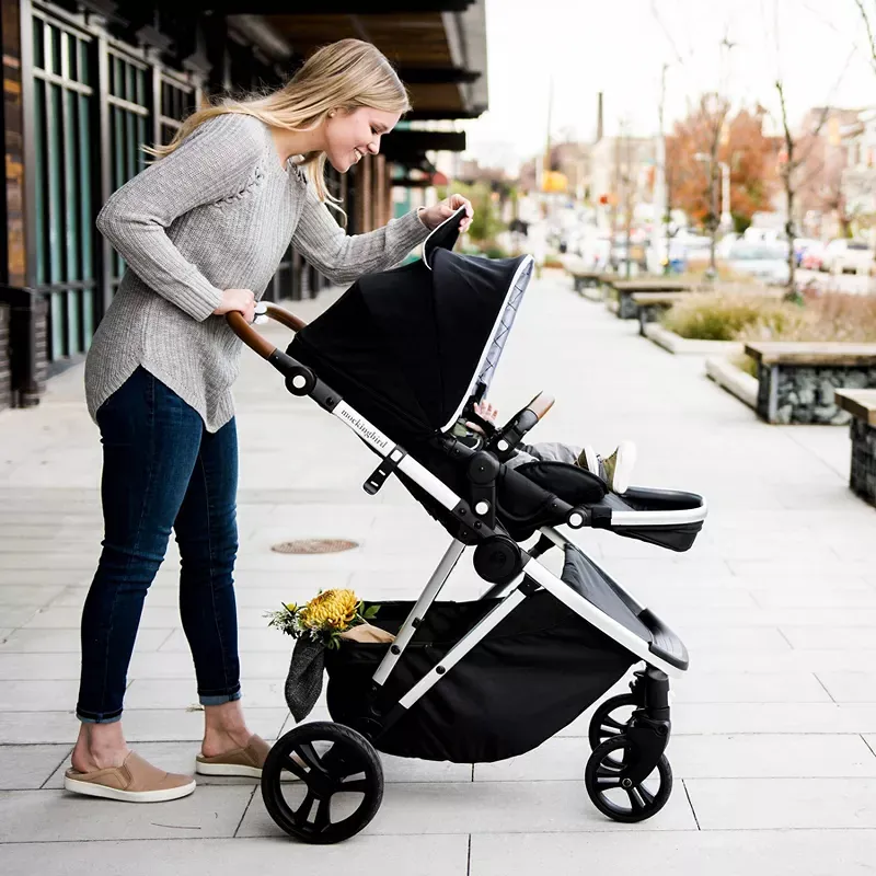 Single-To-Double Stroller 2.0 - Sea Windowpane - Image 2