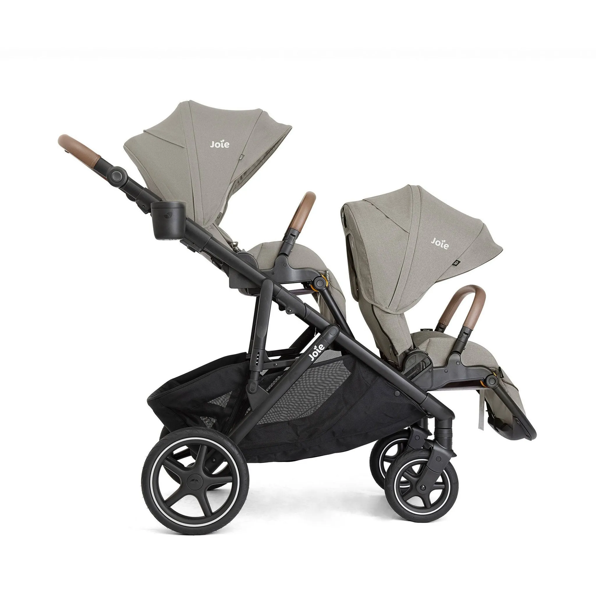 Single-to-Double Stroller - Dove - Image 2