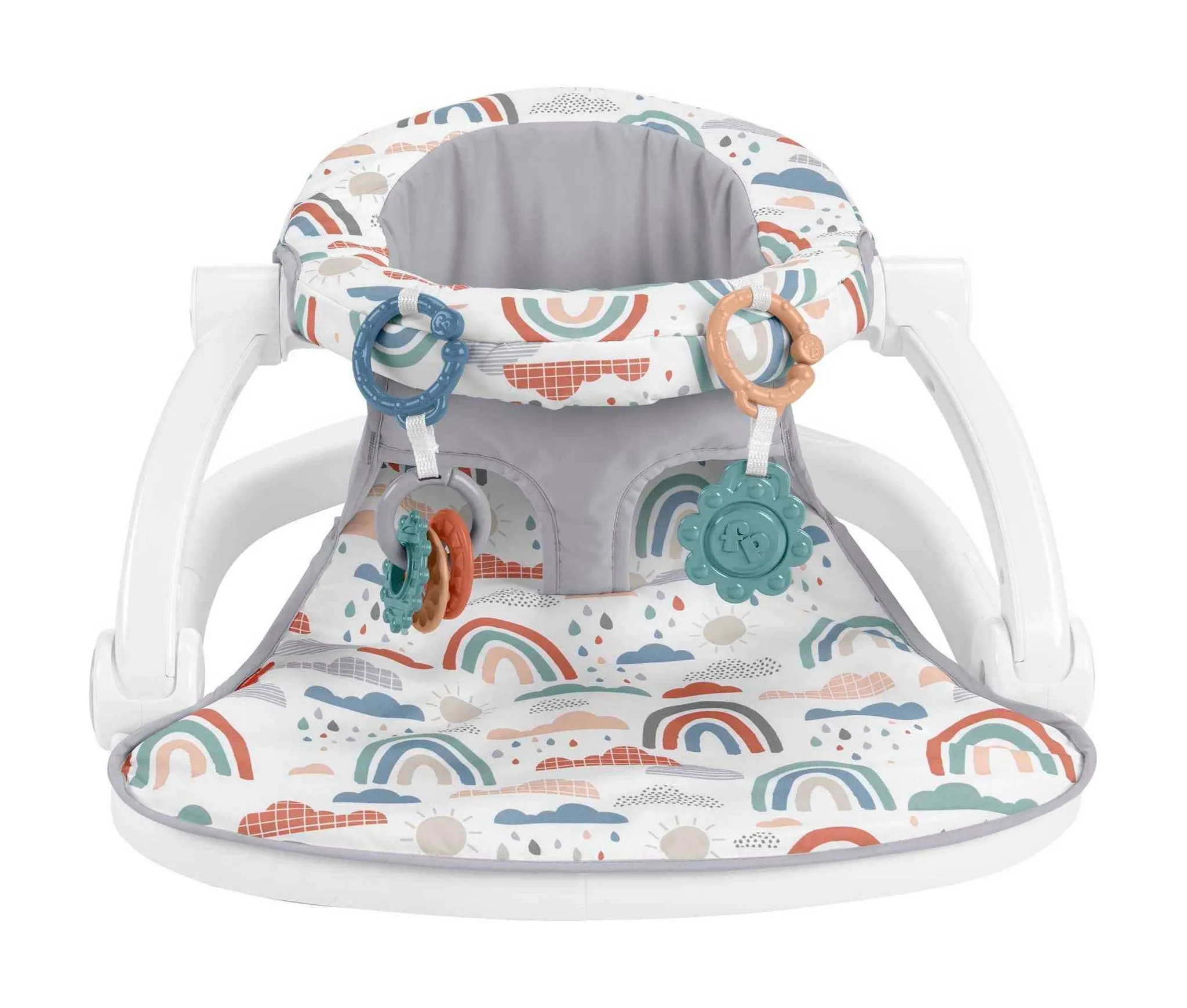 Sit-Me-Up Floor Seat - Rainbow Showers - Image 2
