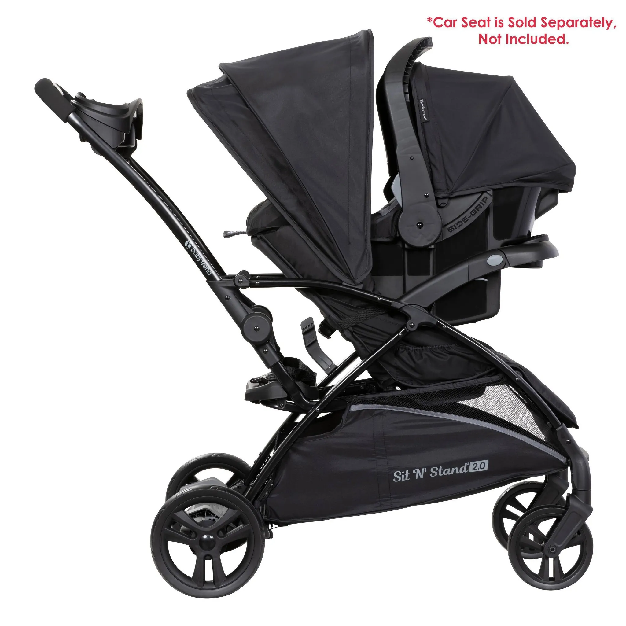 Sit N' Stand 2.0 Stroller - Simple Gray - Image 4