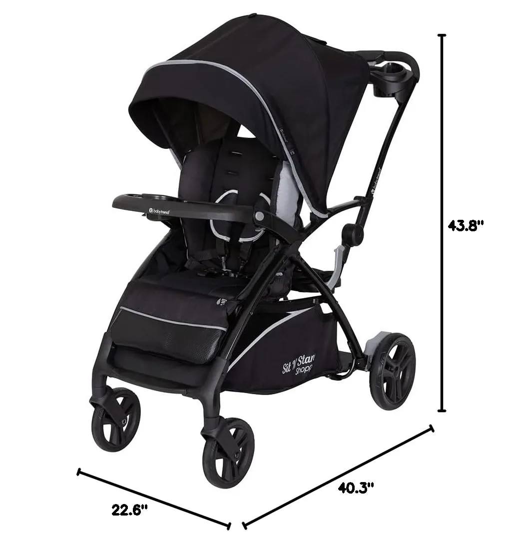 Sit N' Stand 5-in-1 Shopper Stroller - Kona - Image 4