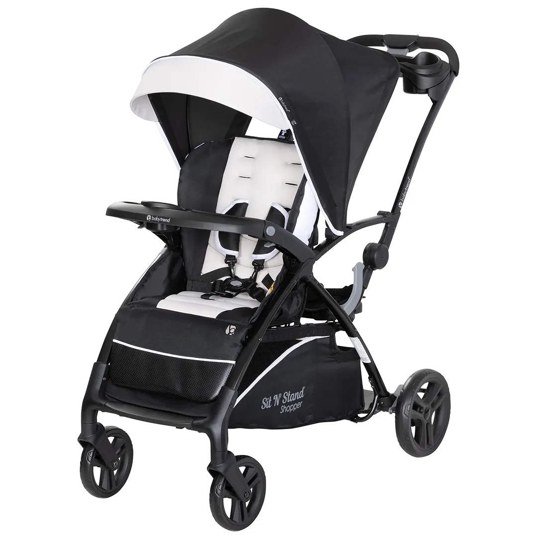 Sit N' Stand 5-in-1 Shopper Stroller with Canopy - Modern Khaki