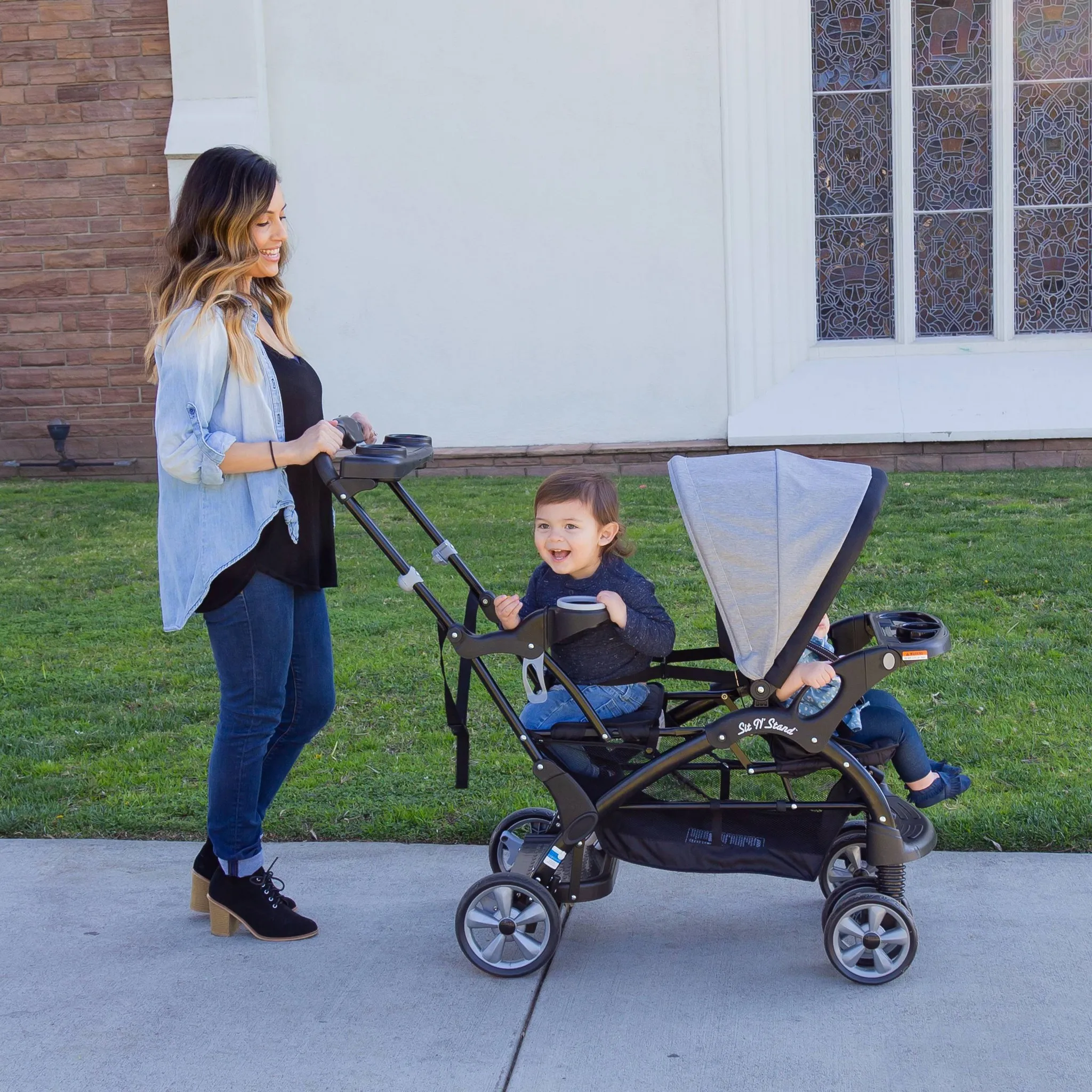 Sit N Stand Ultra Stroller - Morning Mist - Image 4