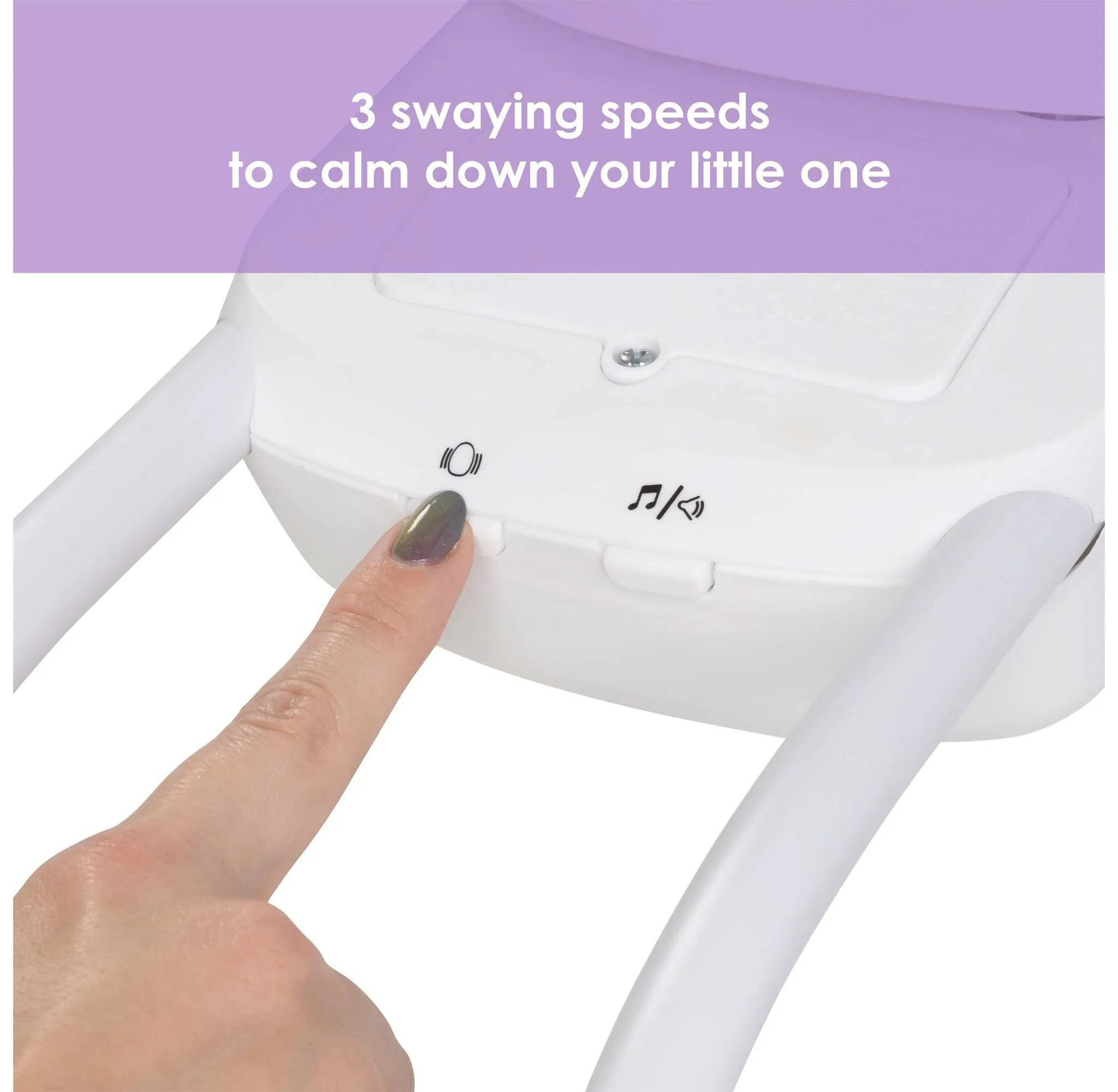 Sit N Sway Portable Baby Swing - Dash Tan - Image 5