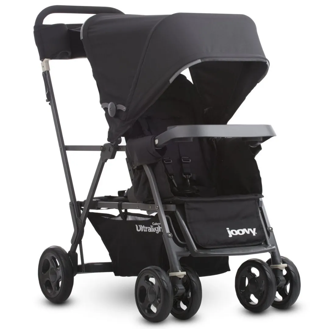 Sit Stand Double Stroller - Black