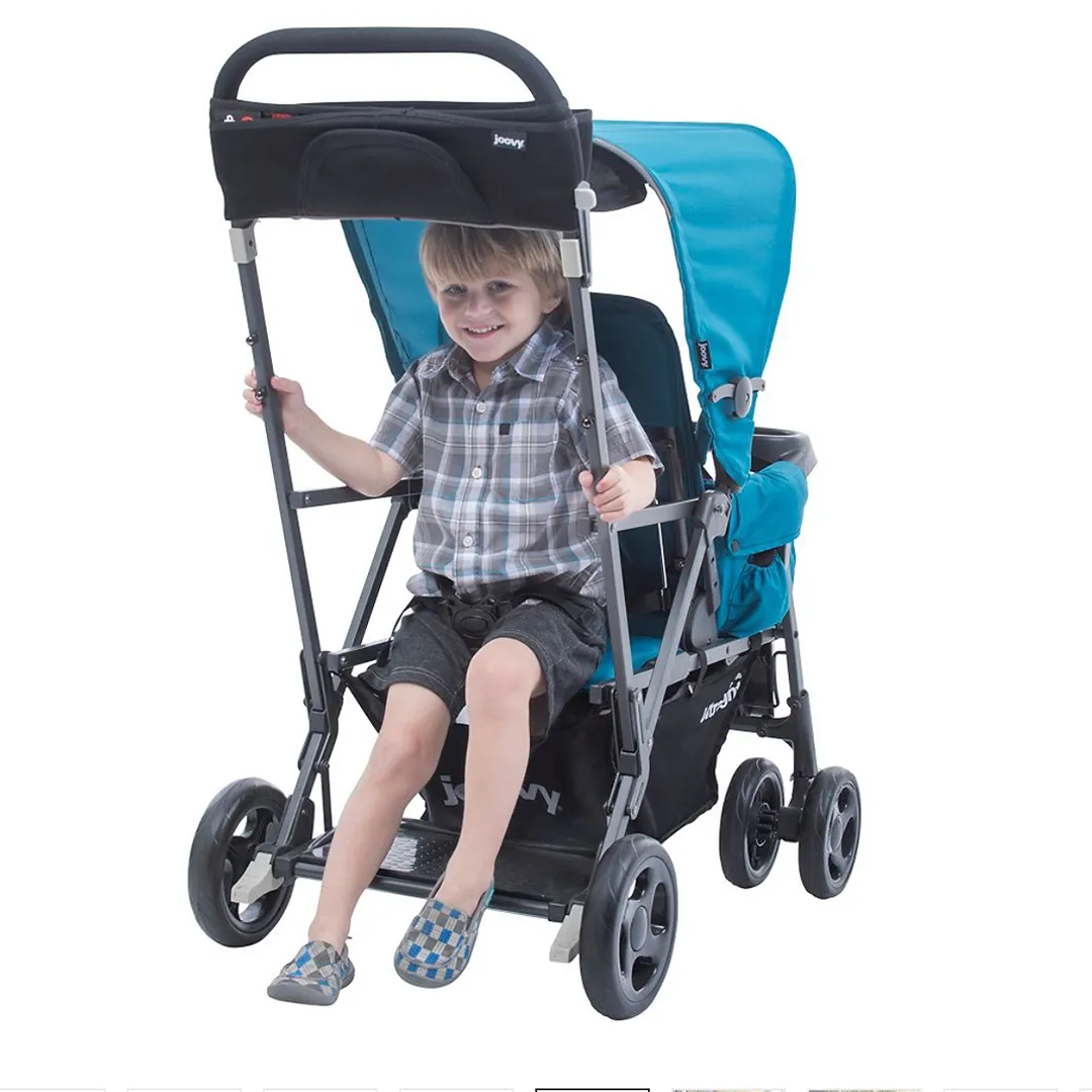 Sit Stand Double Stroller - Black - Image 2